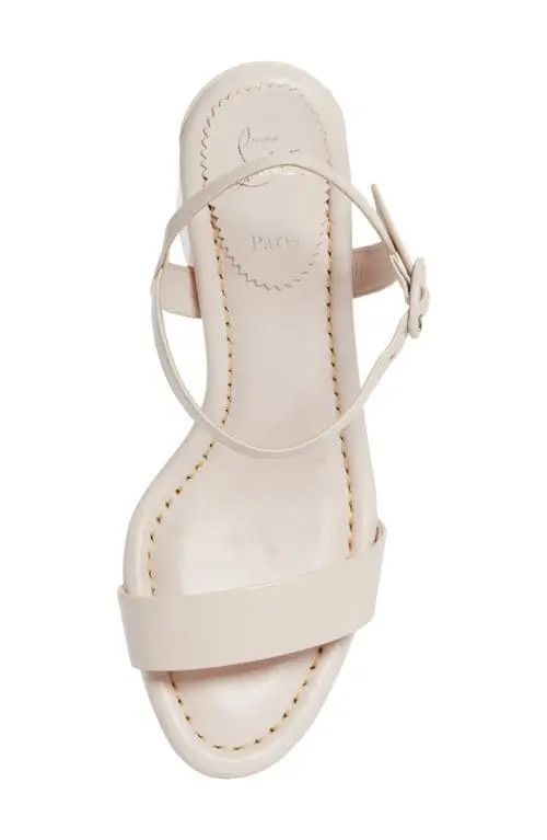 Christian Louboutin os11x0526 Miss Jane Sandals in Ivory Size US 7 / IT 37 - 5 Thumbnail