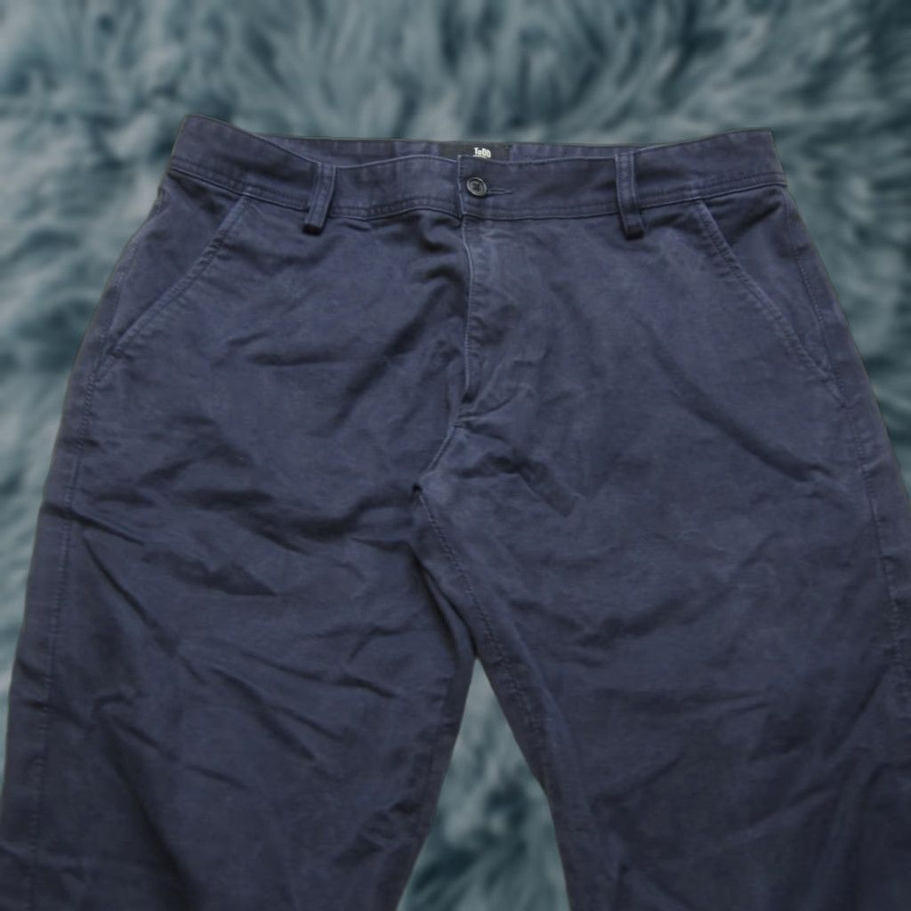 Vintage Todd Shelton Pants Mens 33x34 Navy Blue Straight Chino Basic Made in USA Casual Preppy Jacket? Size US 33 - 1 Thumbnail