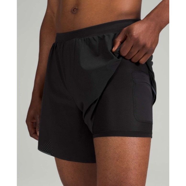Lululemon Lululemon Outpacer Short 6" Large Black Size US 42 / EU 58 - 8 Thumbnail
