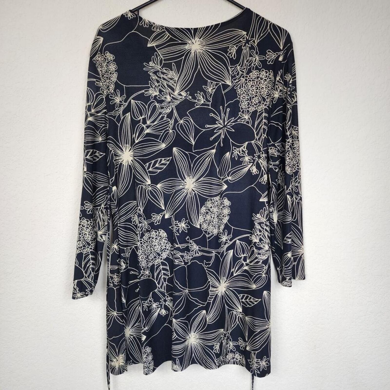 Other Large Floral Black Blouse Size L / US 10 / IT 46 - 5 Thumbnail