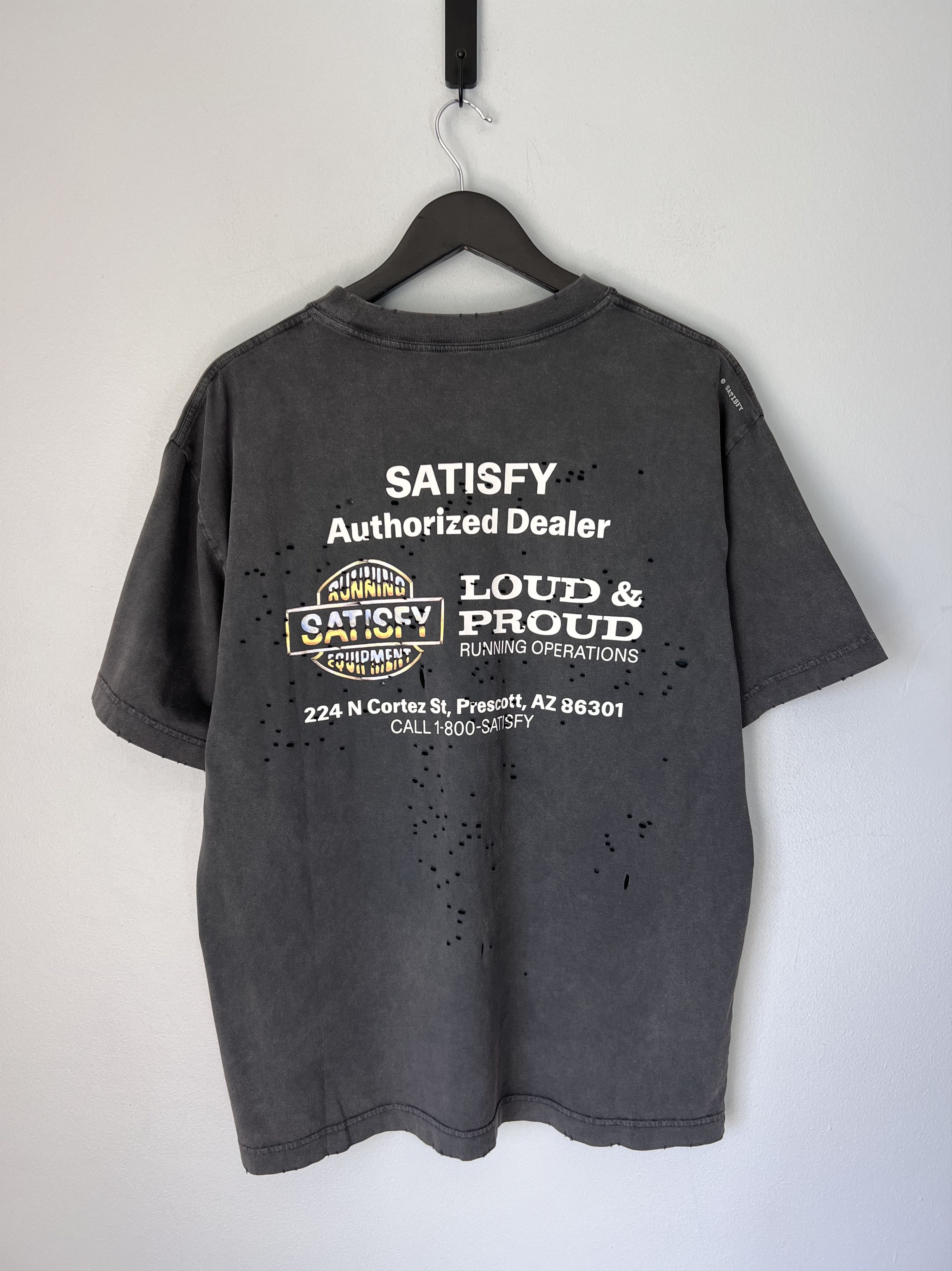 Satisfy Satisfy Running Authorized Dealer Mothtech Tee in Black Size US S / EU 44-46 / 1 - 5 Thumbnail