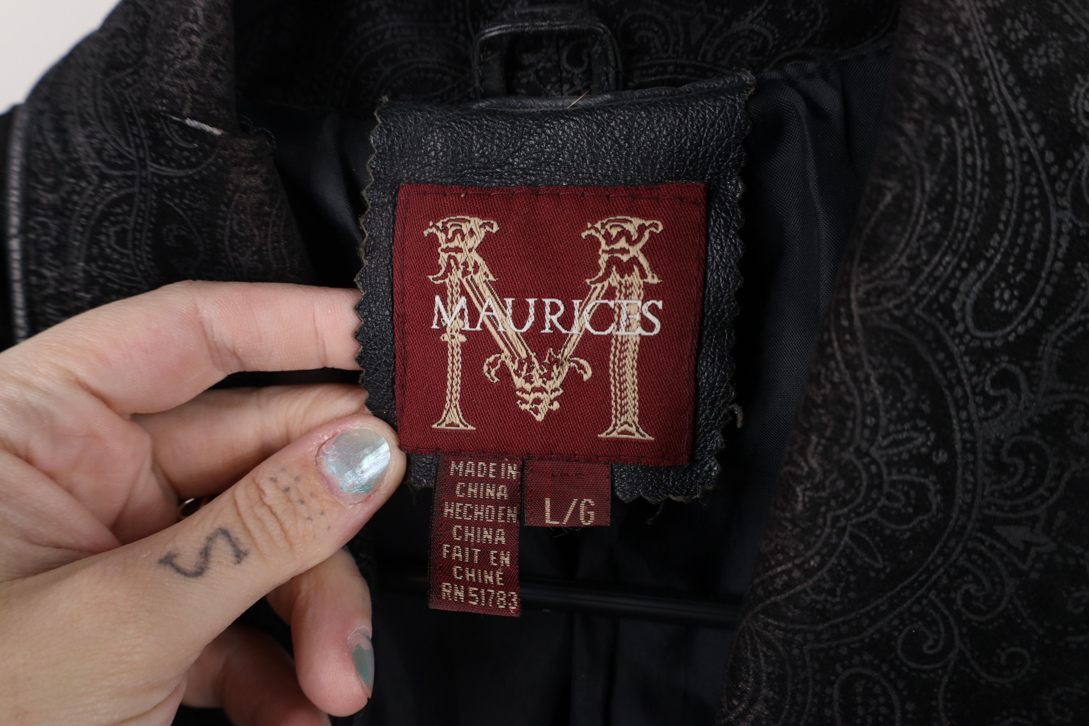 Vintage Vintage 90s Streetwear Goth Leather Full Length Jacket Size L / US 10 / IT 46 - 9 Thumbnail