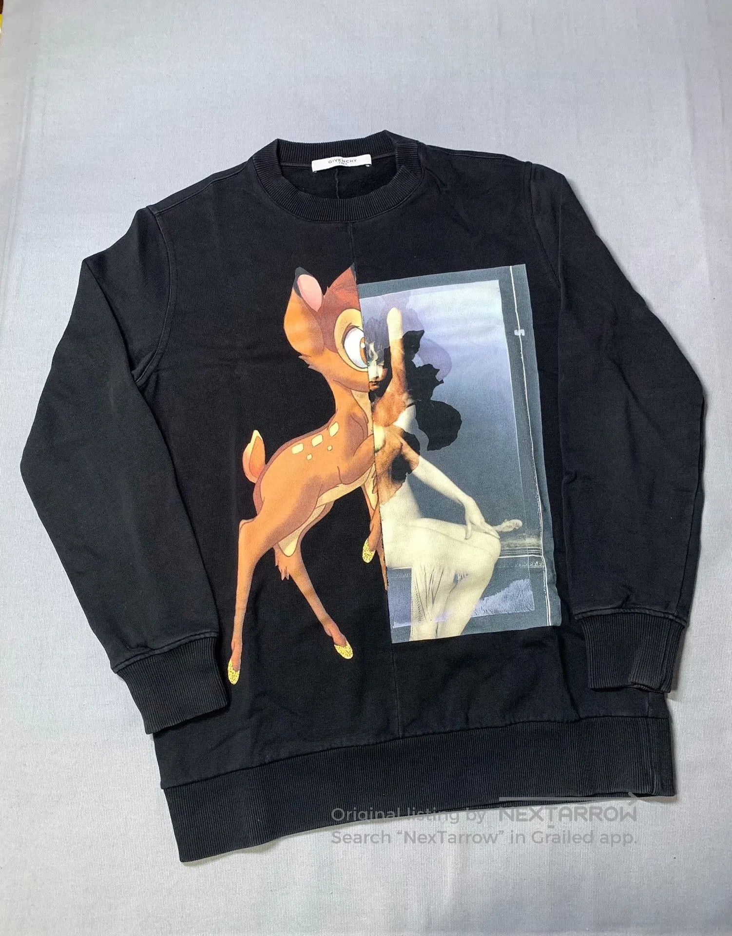 Givenchy Givenchy Bambi Patchwork Sweatshirt. Size XS / US 0-2 / IT 36-38 - 2 Thumbnail