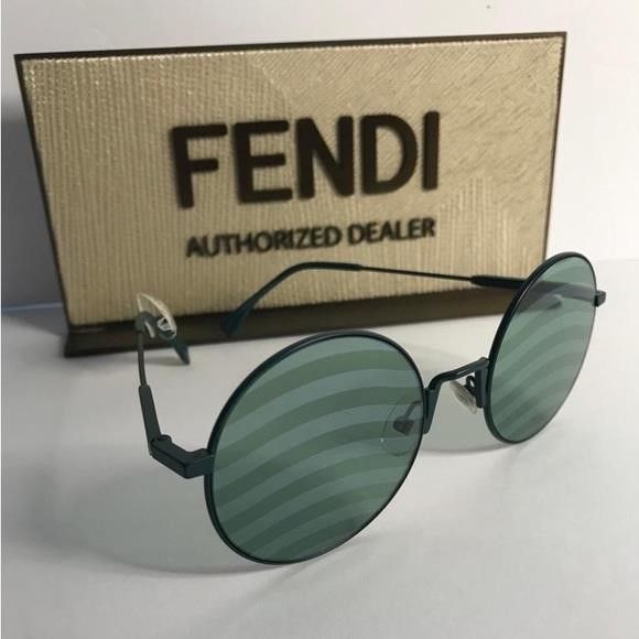 Fendi Fendi New Green Round Authentic Sunglasses Size ONE SIZE - 5 Thumbnail