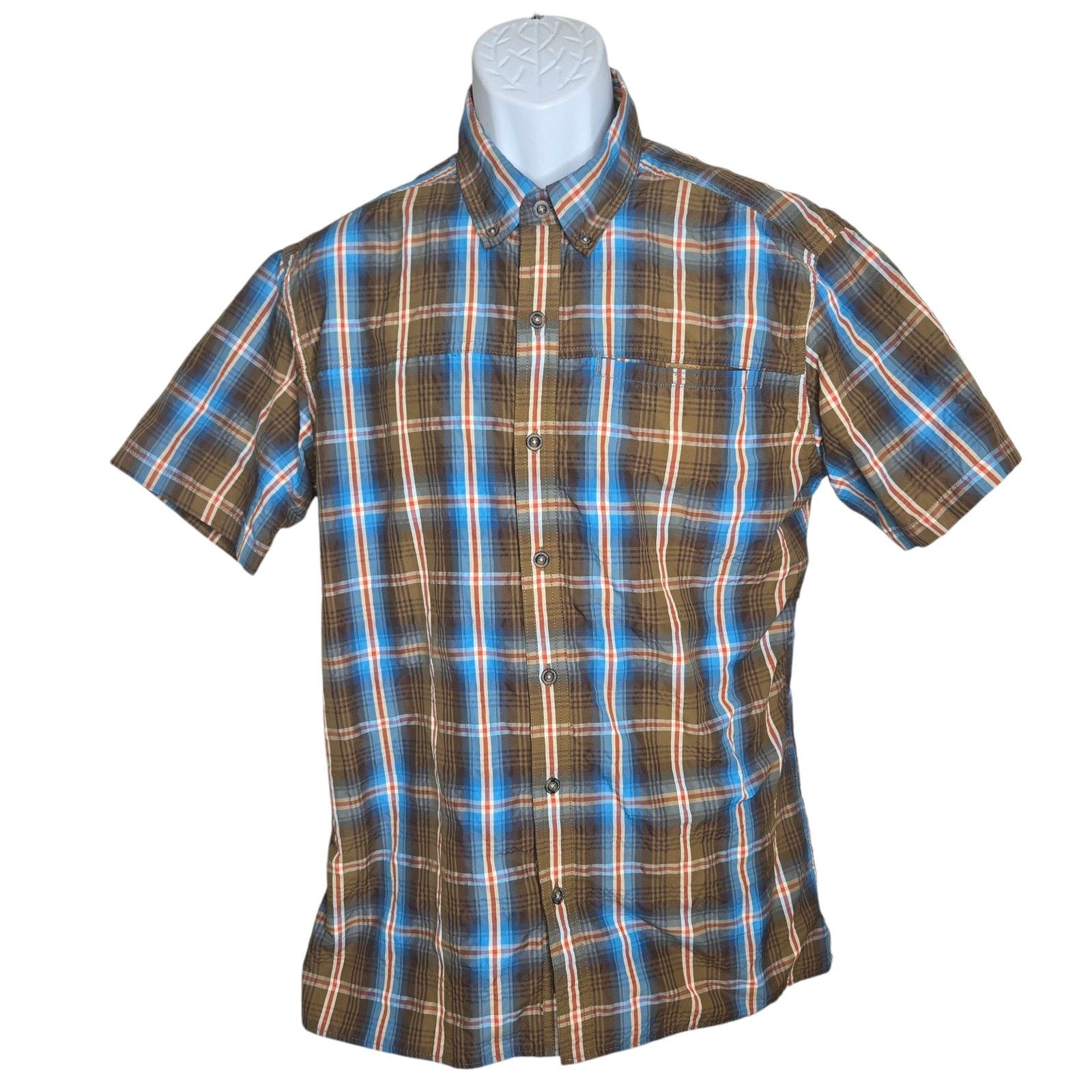 Eddie Bauer Eddie Bauer Mens Plaid Shirt Medium Nylon Outdoor Activity Size US M / EU 48-50 / 2 - 1 Thumbnail