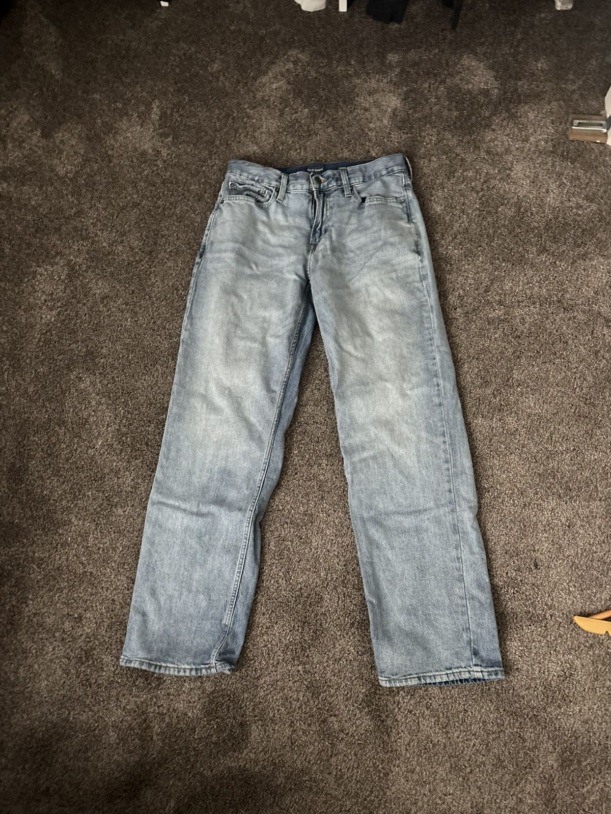 Old Navy × Vintage 32" Light Blue Loose Jeans Size US 32 / EU 48 - 1 Thumbnail