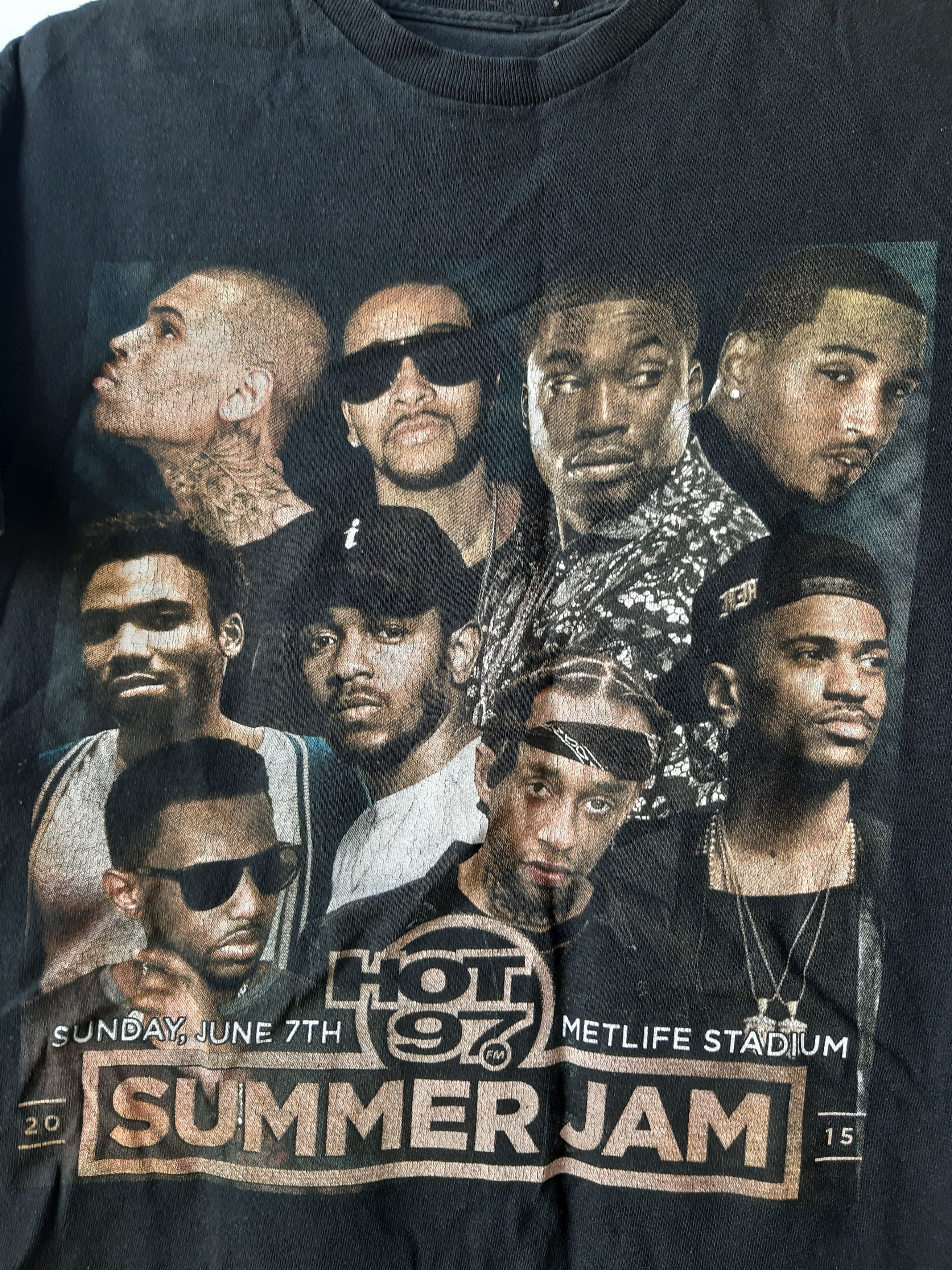 Band Tees × Rap Tees × Vintage Hot 97 Summer Jam 2015 Hip-Hap Rap Concert T-Shirt Size US M / EU 48-50 / 2 - 2 Thumbnail