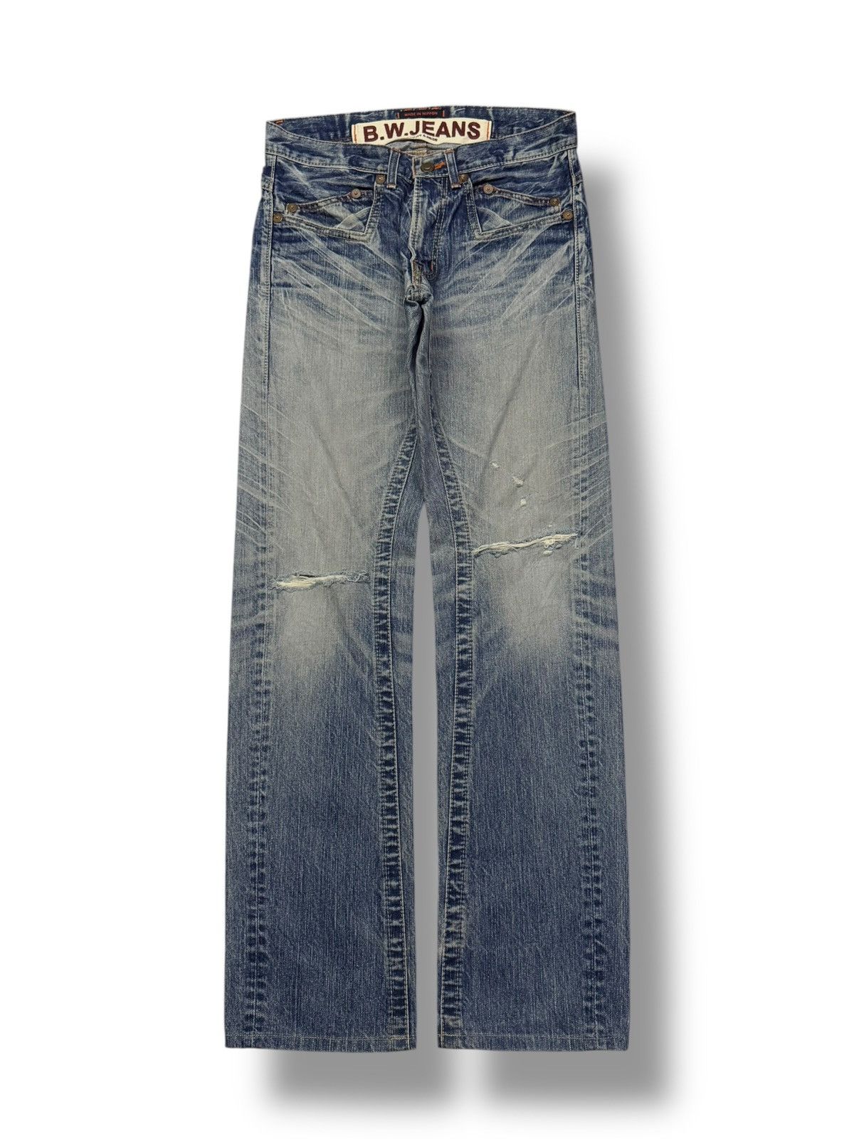 Blue Blue Japan Vintage 00s Blue Way Jeans | Made In Nippon Japan | W30 Size US 30 / EU 46 - 2 Thumbnail
