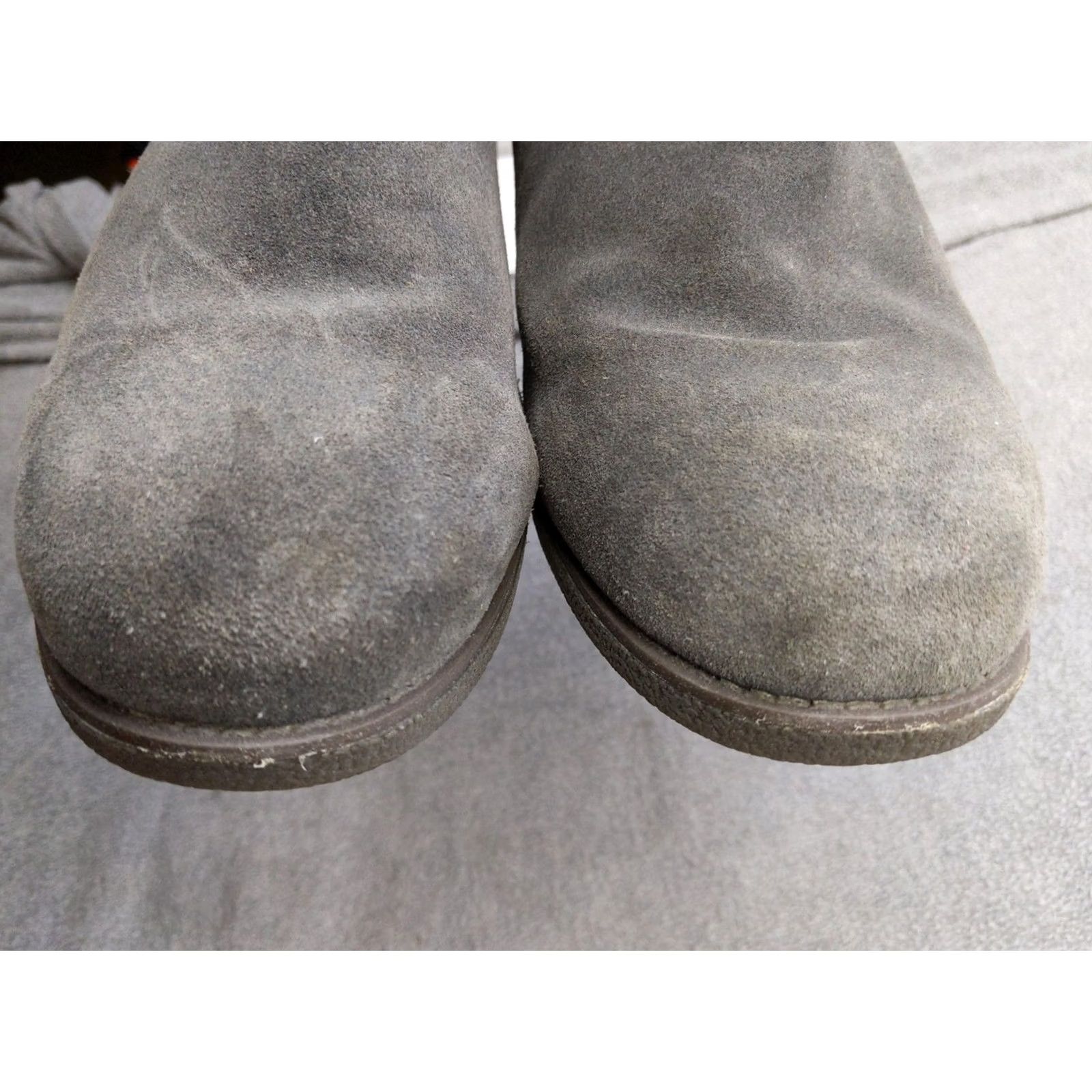 Vintage abeo Boots Womens 11 Gray Suede Leather Sheepskin Lined Winter Tassel Boots Size US 11 / IT 41 - 4 Thumbnail