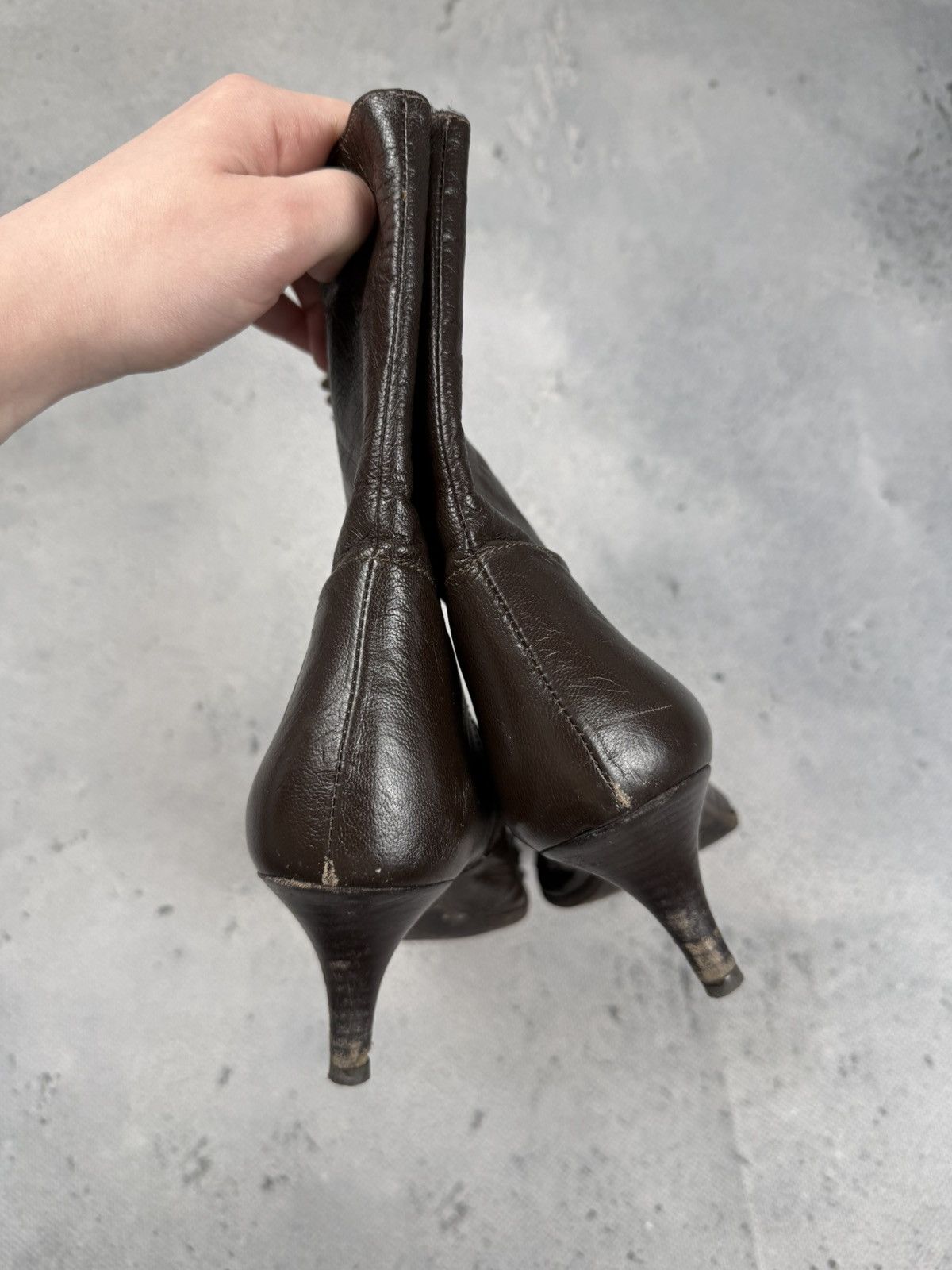 Miss Sixty Miss Sixty Vintage Leather Ankle Boots Kitten Heel Archive Size US 8 / IT 38 - 5 Thumbnail