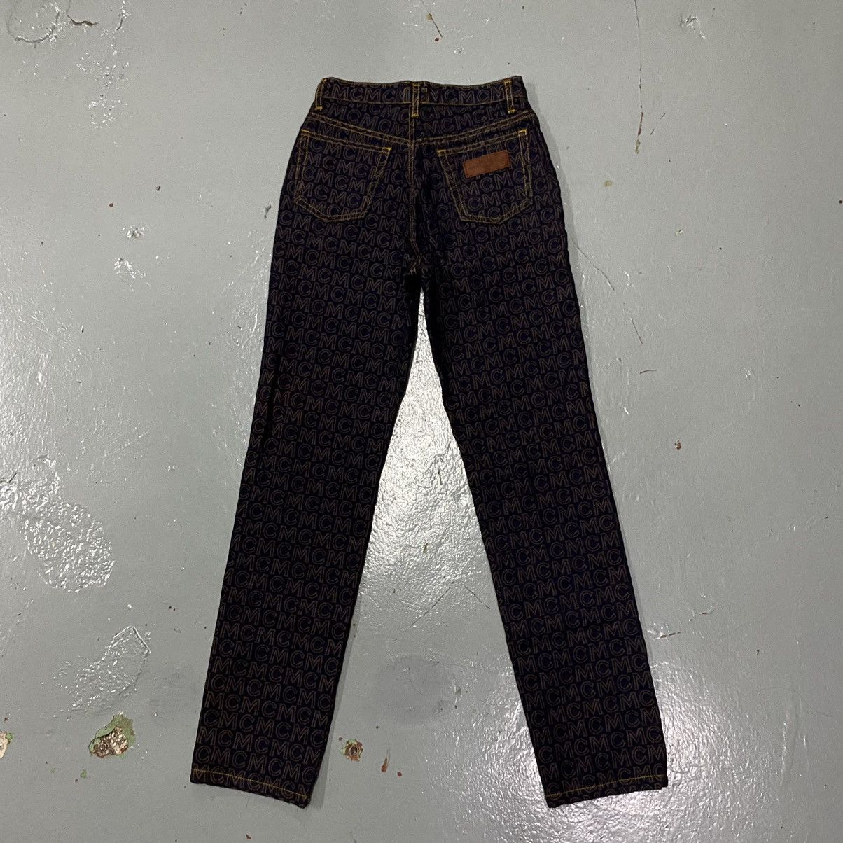MCM × Vintage Vintage Mcm Monogram Denim Jeans Pants Size US 27 - 2 Thumbnail