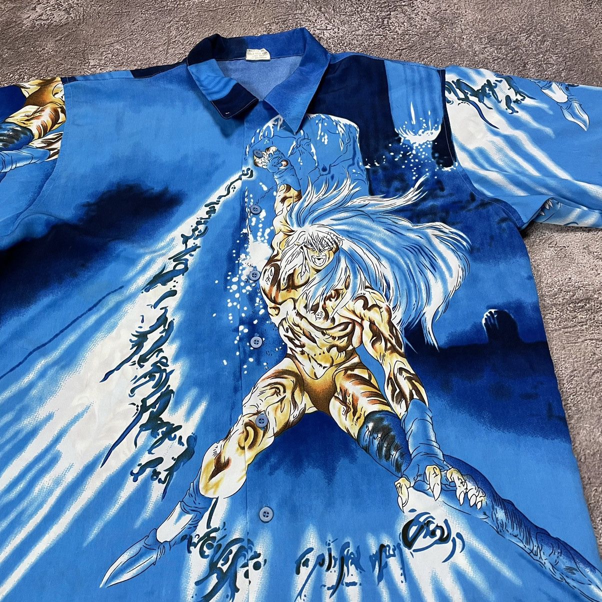 Vintage Vintage Y2K Dragon Graphic Tee All Over Print Sun Faded XL Size US XL / EU 56 / 4 - 4 Thumbnail