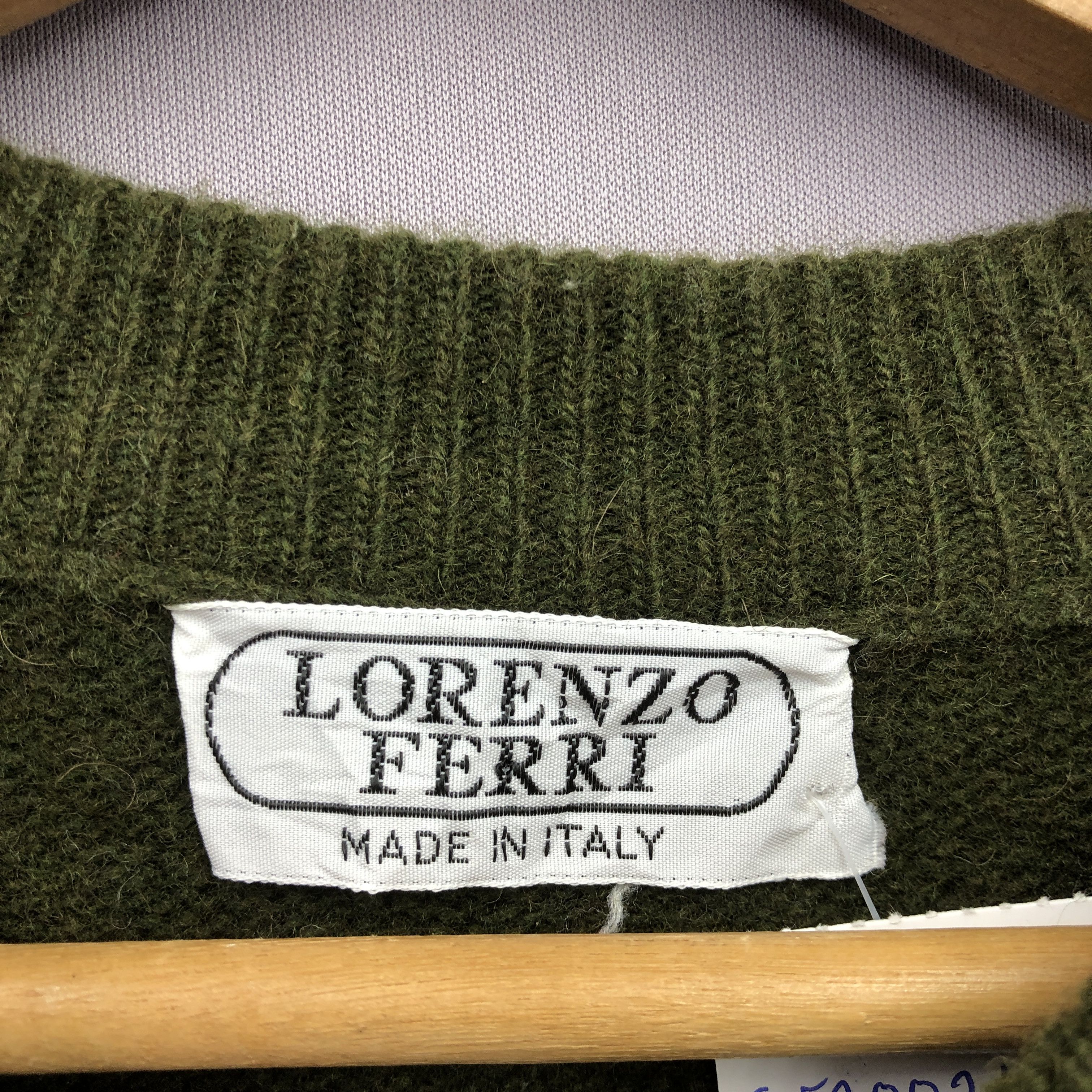 Homespun Knitwear Vintage Lorenzo Ferri Saloon Cartoon Knit Sweater Sweatshirt Size US XL / EU 56 / 4 - 5 Thumbnail