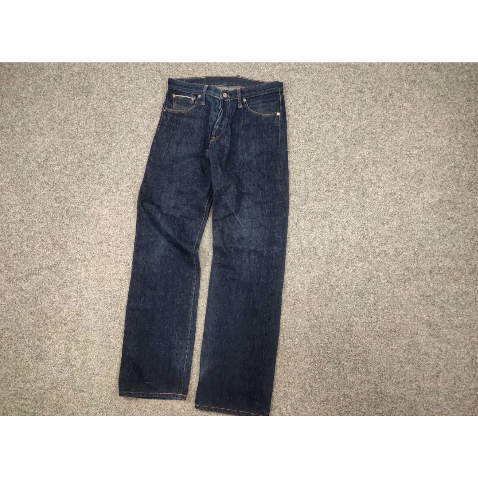 Denime Vintage D.H. Tribute Japanese Selvedge Faded Denim Jeans Men 32 Blue 5-Pocket Design Regular Straight 90s Japan PMID Size US 32 / EU 48 - 3 Thumbnail
