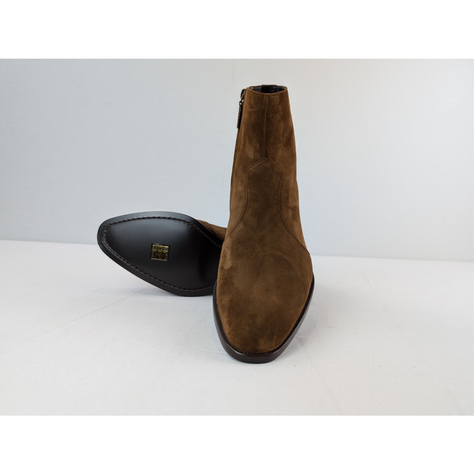 Saint Laurent Paris o1rshd1 Wyatt 40 Zip Chelsea Boots in Land 42 Size US 9 / EU 42 - 15 Thumbnail
