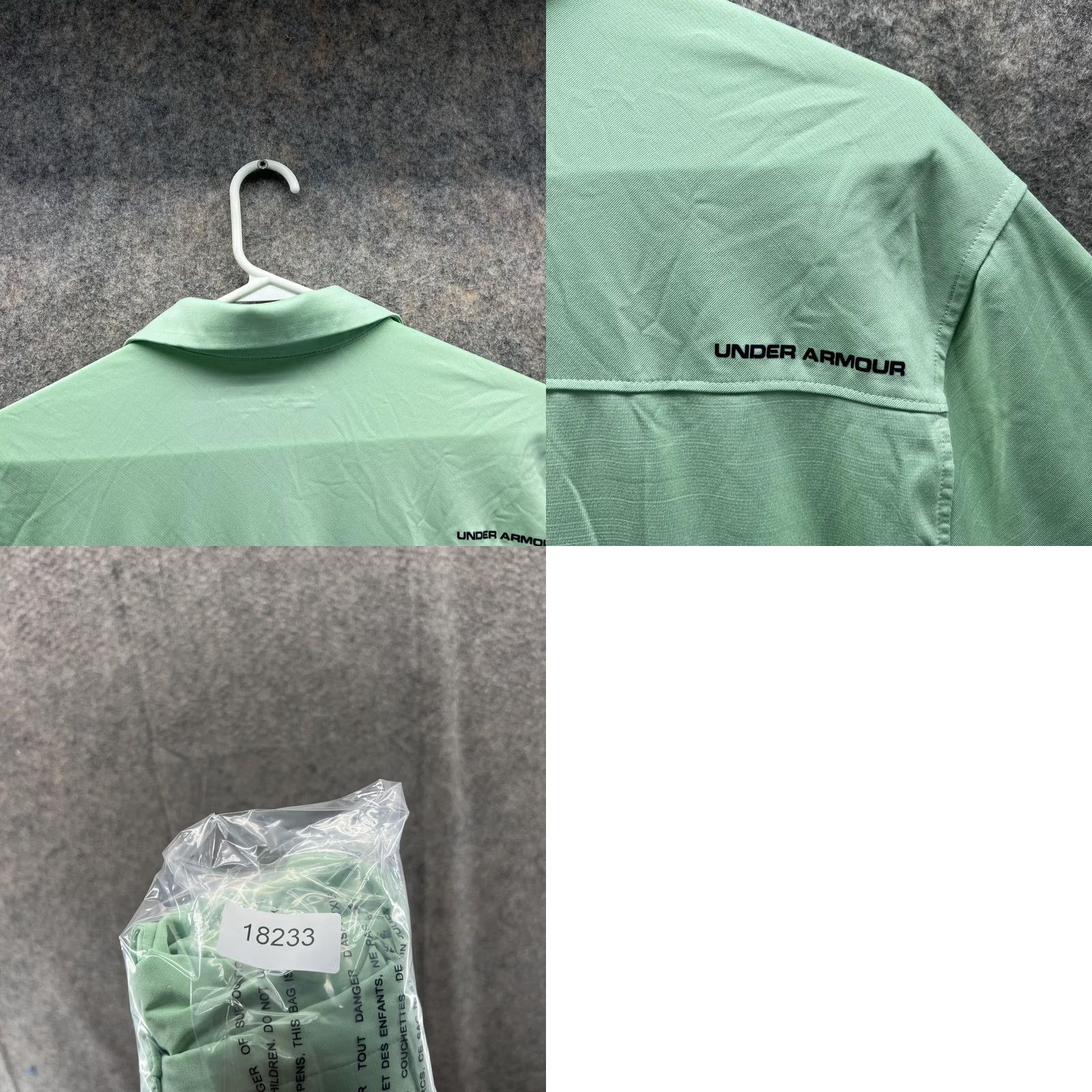 Under Armour Under Armour Polo Shirt Men Large Mint Green Loose Fit HeatGear Casual Golf Shirt Size US L / EU 52-54 / 3 - 9 Thumbnail