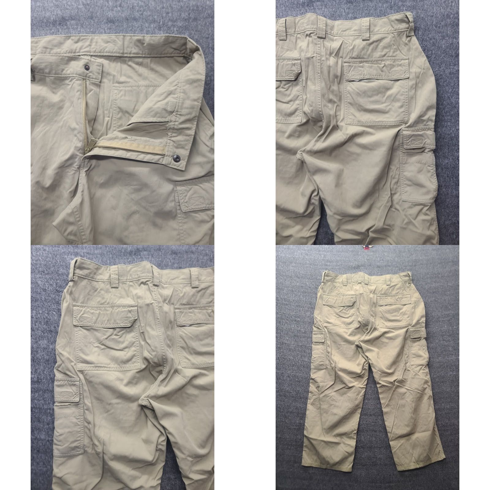Vintage VINTAGE Duluth Pants Mens 38x30 Cargo Nylon Relaxed Fit Canvas Beige Pockets Logo USA 30 Inseam Straight Size US 38 / EU 54 - 8 Thumbnail