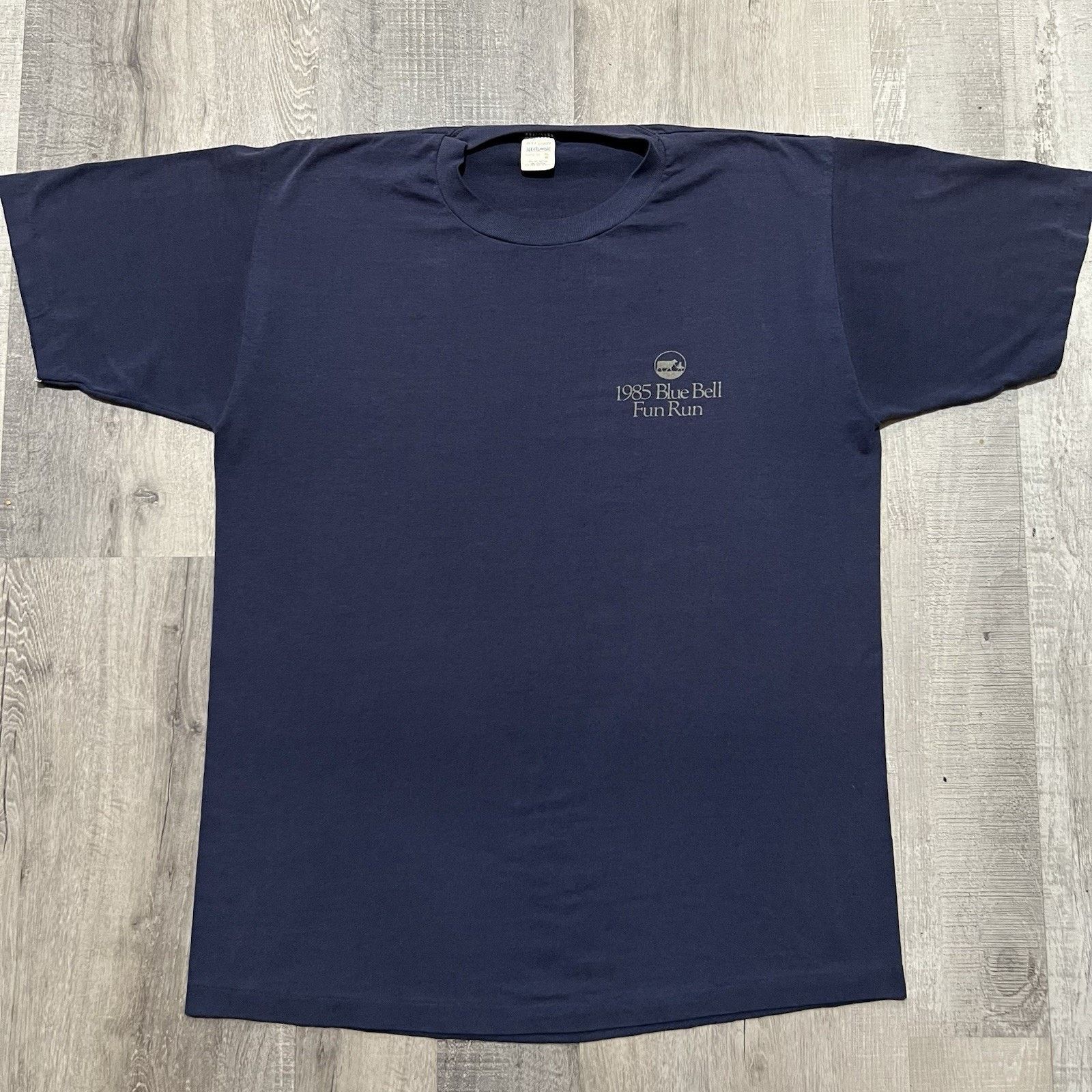 Vintage VTG 80s Blue Bell Ice Cream Fun Run Country Mile Shirt Size US XL / EU 56 / 4 - 1 Thumbnail