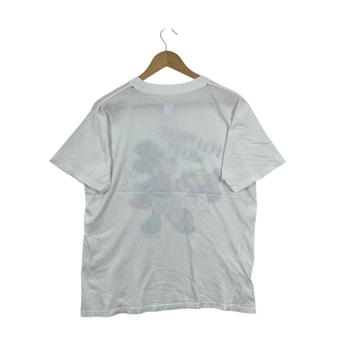 Vintage 80s Hollywood Mickey Minnie Disney Vtg Tee White L Size US L / EU 52-54 / 3 - 2 Thumbnail