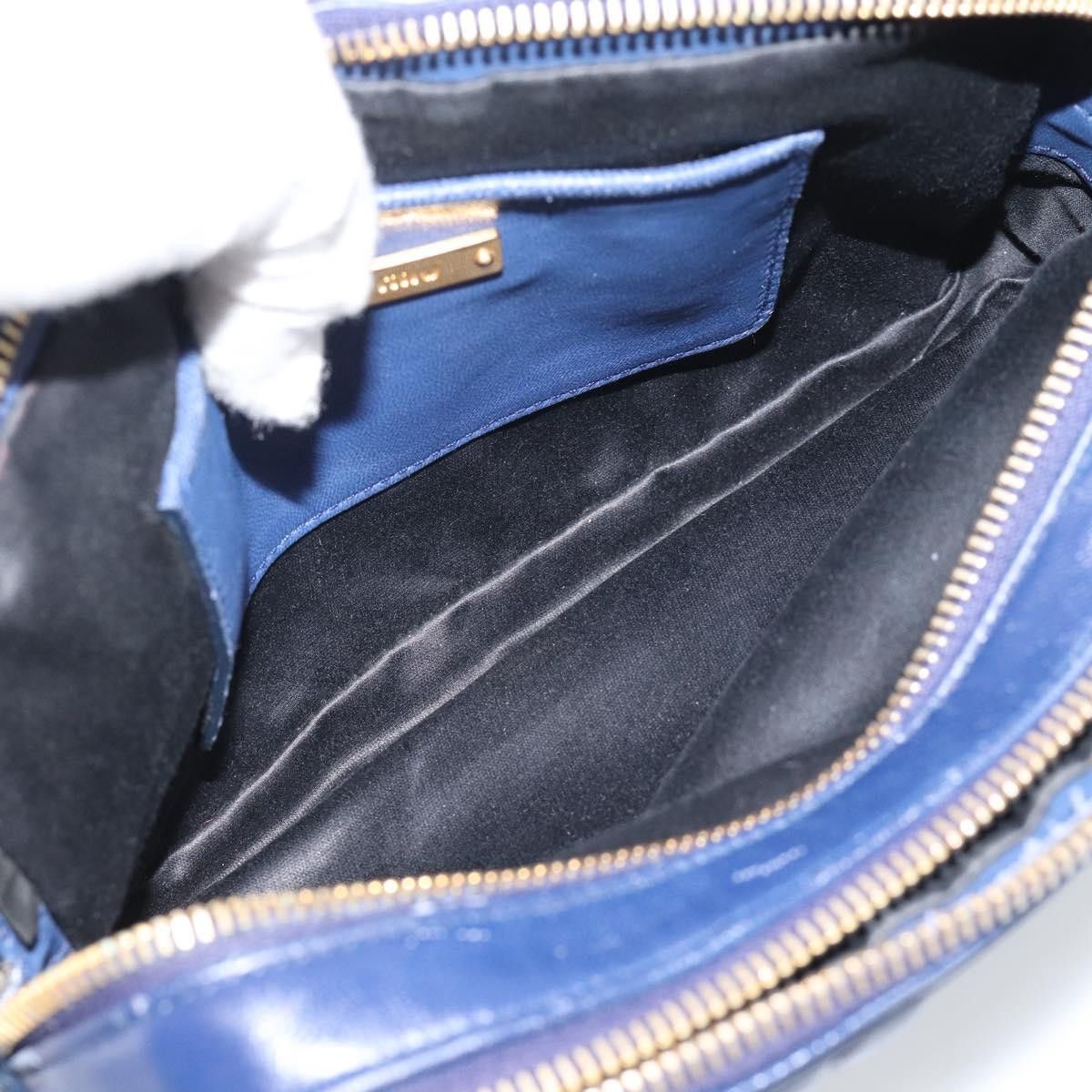 Miu Miu Borsa a tracolla Miu Miu Matelassé in pelle blu e oro, Size ONE SIZE - 17 Thumbnail