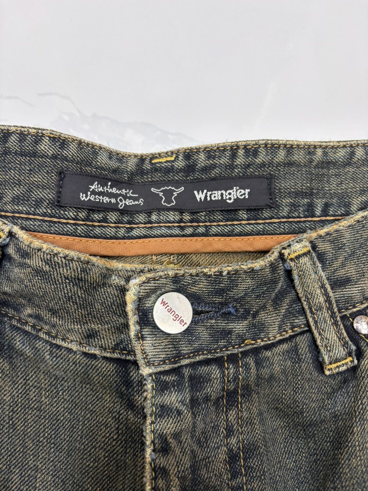 Kapital Flare Jeans Earthy Mud Wash Wrangler Rusty Denim Jeans Size US 32 / EU 48 - 10 Thumbnail