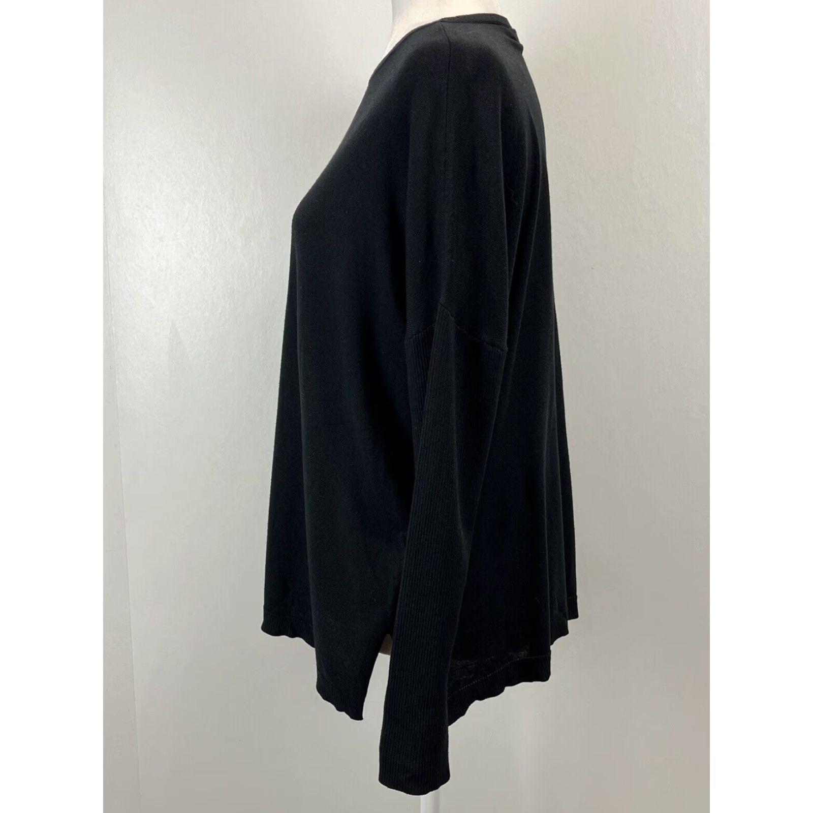 Ralph Lauren Lauren Ralph Lauren Silk Blend Sweater Large Black Lightweight Long Sleeve Womens Size L / US 10 / IT 46 - 2 Thumbnail