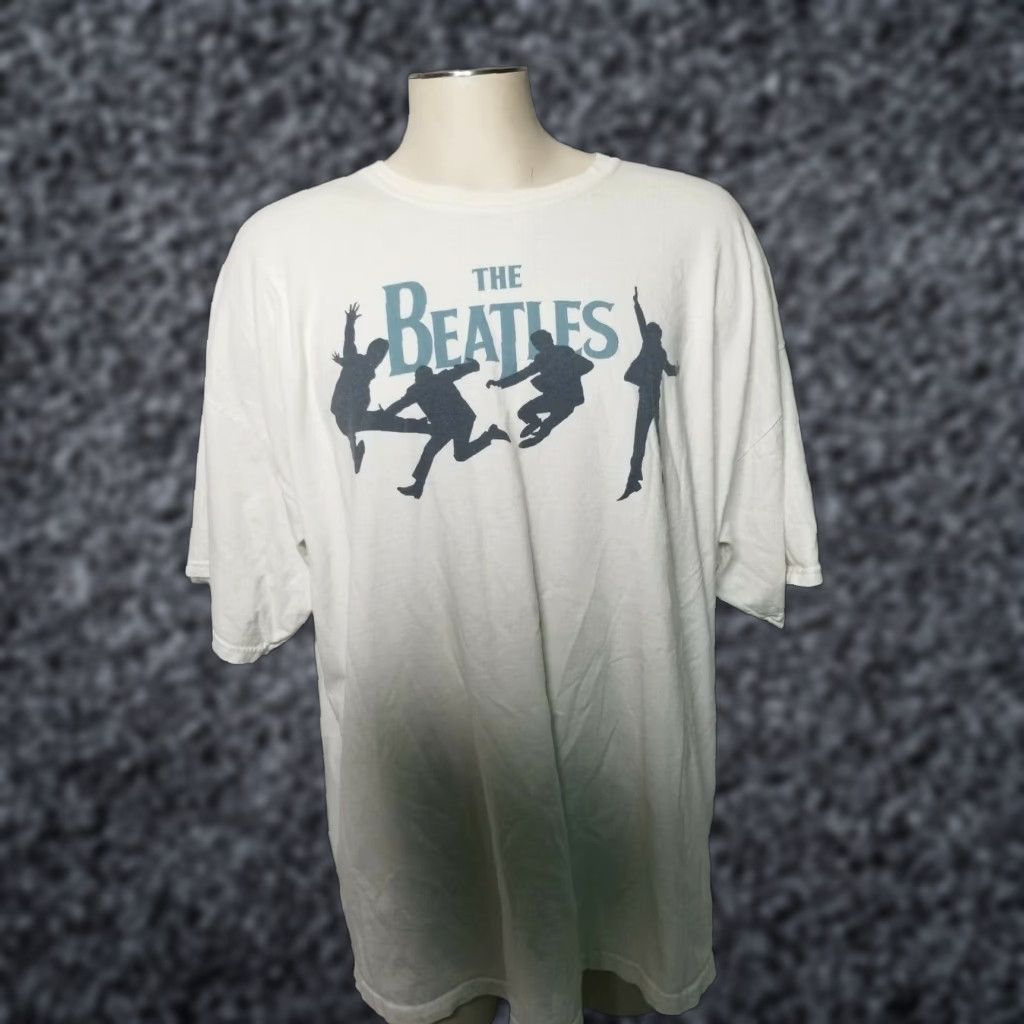 Etro Beatles Shirt Mens 3XL White Retro 2005 Officially Licensed Classic Rock Tee Shirt Size US XXL / EU 58 / 5 - 1 Thumbnail