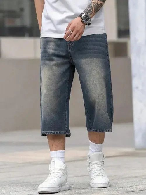 Jean Hamada x Asami Washed Y2k Shorts Jorts LOOSE skate Size US 32 / EU 48 - 6 Thumbnail