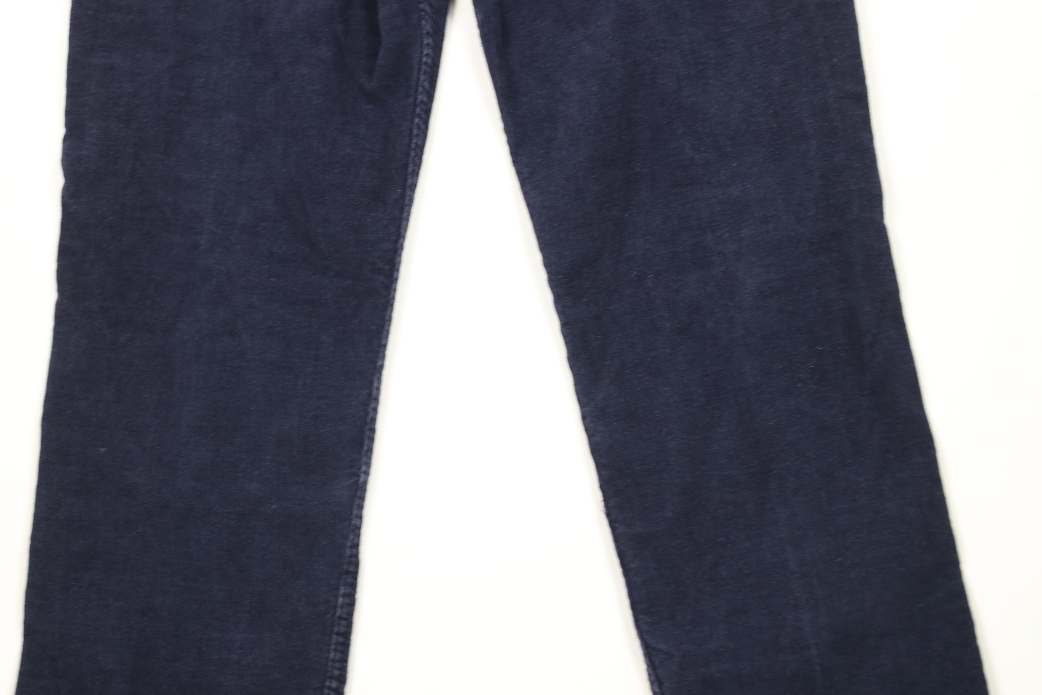 Levi's × Vintage Vintage 80s Levis Flared Corduroy Chino Pants Navy Blue USA Size US 36 / EU 52 - 12 Thumbnail