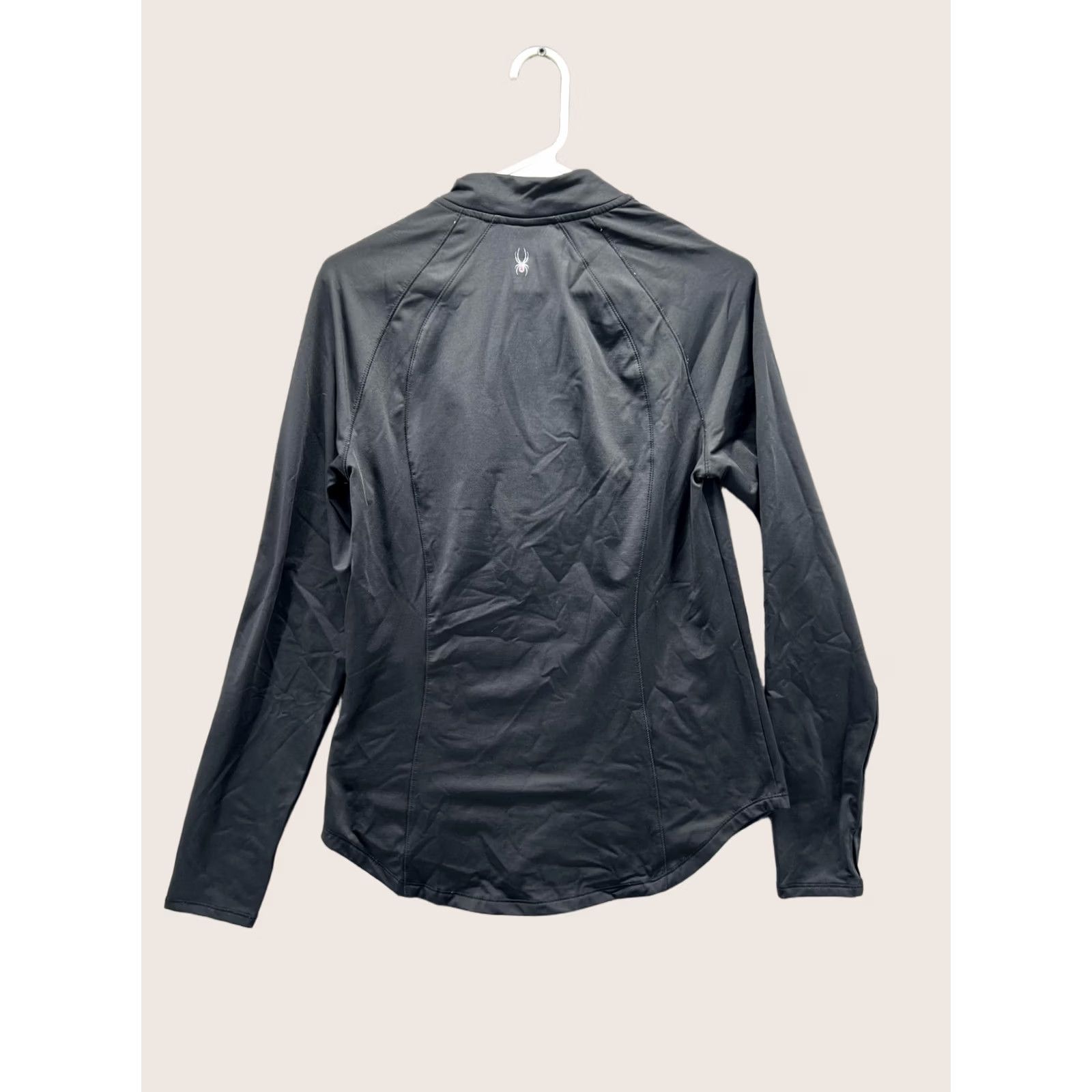 Spyder Spyder Active Pullover Womens Medium Black 1/4 Zip Long Sleeve Performance Top Shirt Womens M Black 90% Polyester 10% Spandex Activewear 4 Seasons Size M / US 6-8 / IT 42-44 - 1 Thumbnail