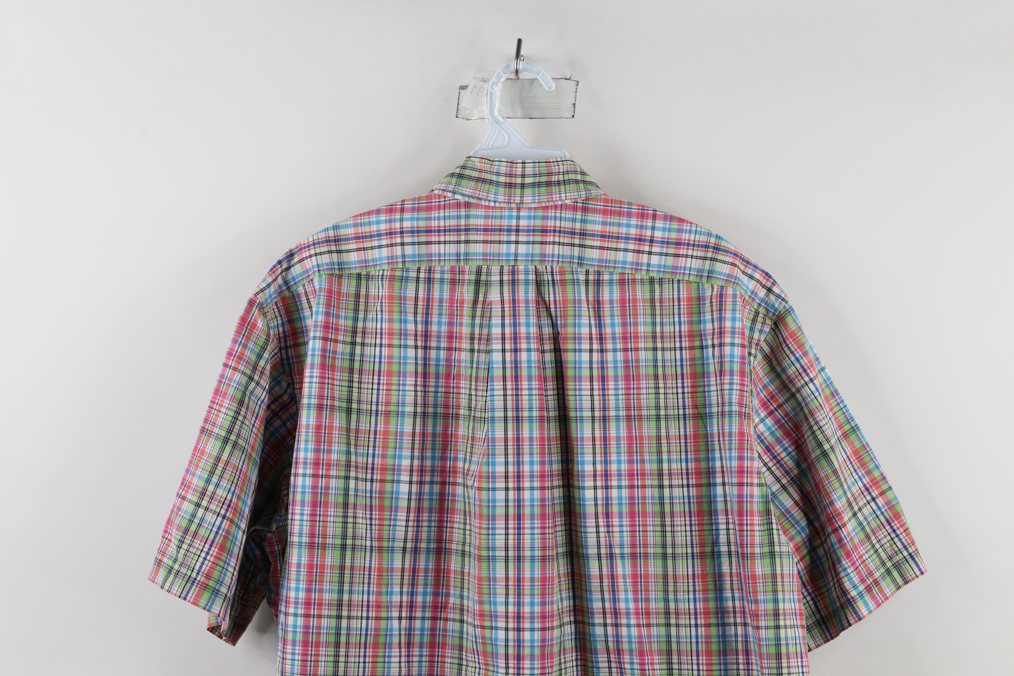 Ralph Lauren × Vintage Vintage 90s Ralph Lauren Fit Rainbow Plaid Button Down Shirt Size US L / EU 52-54 / 3 - 9 Thumbnail