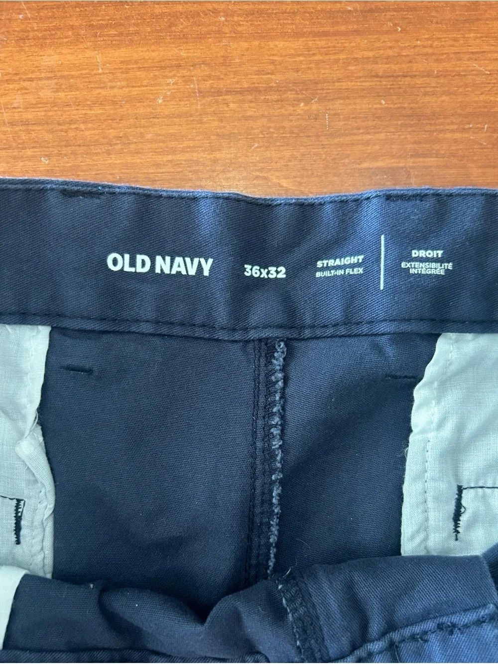 Old Navy Old Navy Men’s Navy Straight Chinos Size US 36 / EU 52 - 3 Thumbnail