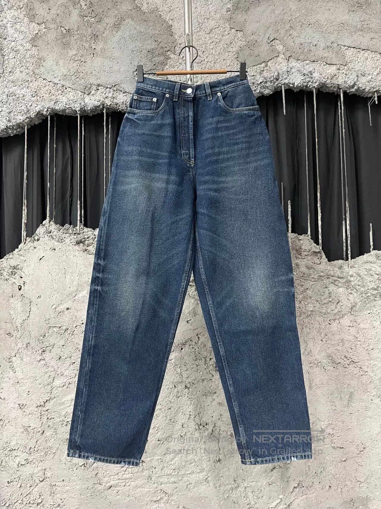 Prada Prada Metal Triangle Denim Pants Size 26. Size 26" / US 2 / IT 38 - 2 Thumbnail