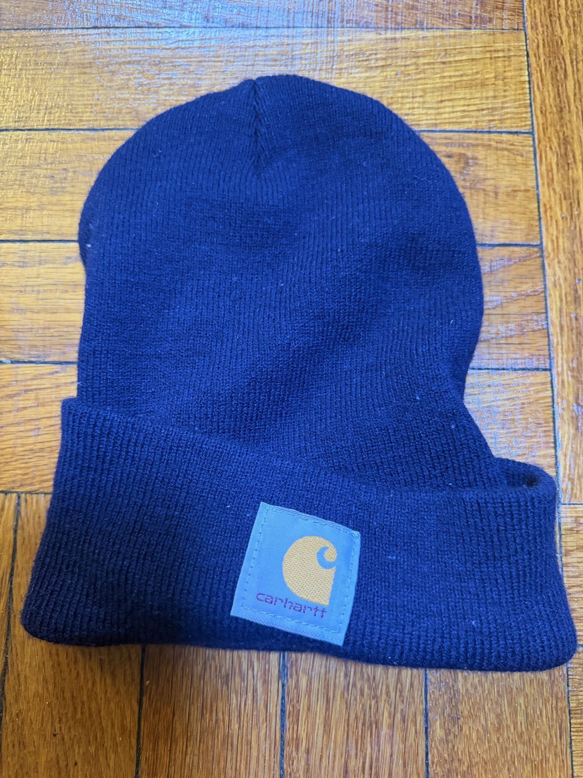 Carhartt Carhartt A18 Acrylic Knit Beanie Navy Made in Canada Size ONE SIZE - 1 Thumbnail