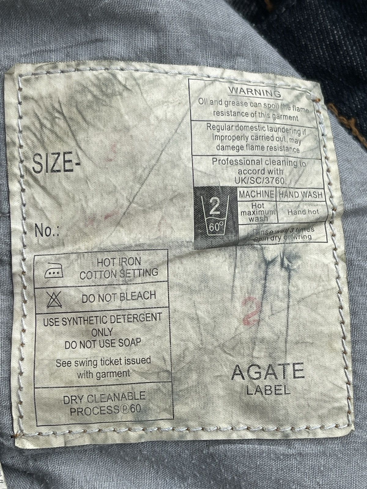 Japanese Brand Vintage Agate Label Double Waist Jeans Size US 32 / EU 48 - 7 Thumbnail