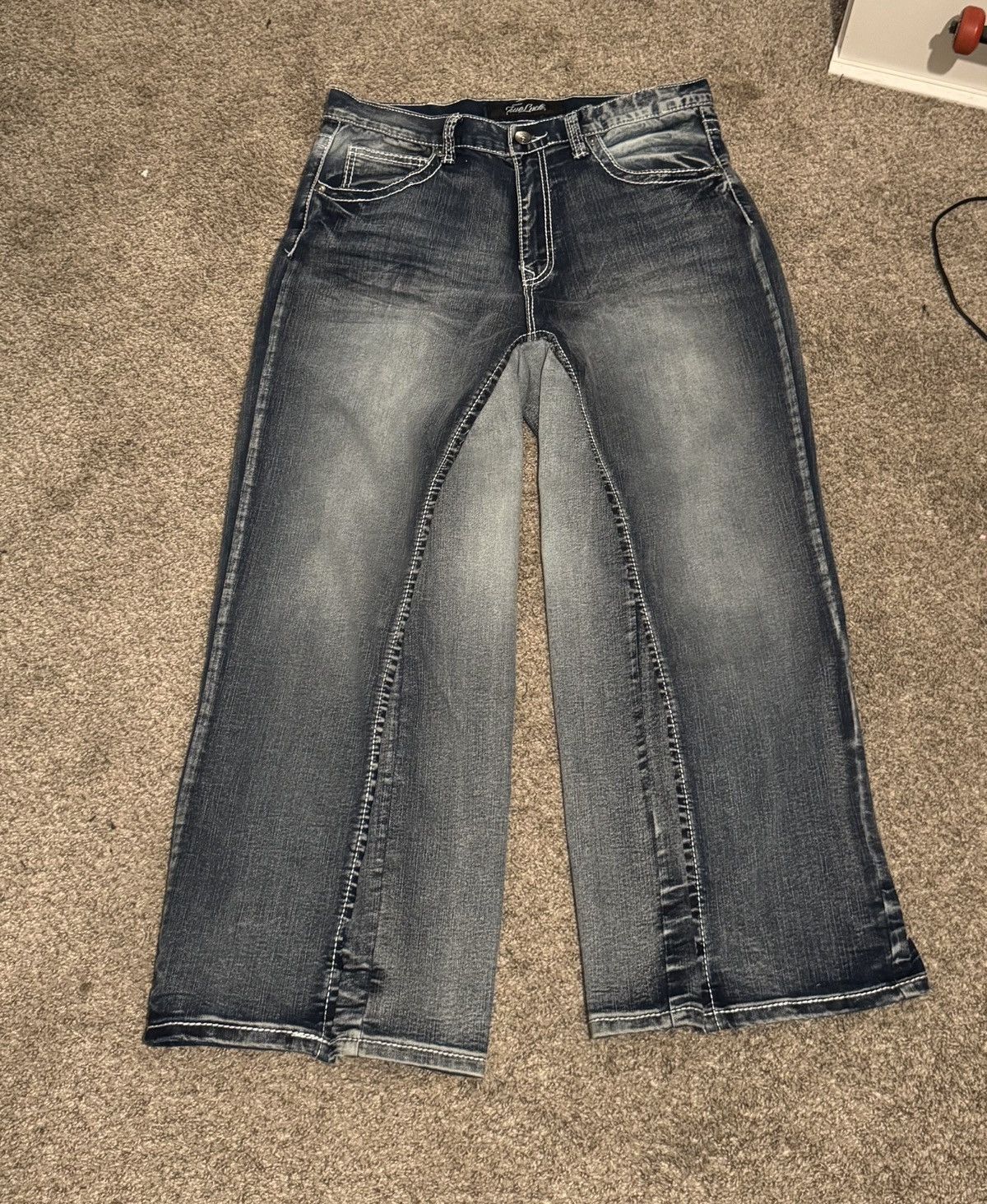 Other Custom True luck denim baggy jeans Size US 30 / EU 46 - 2 Thumbnail