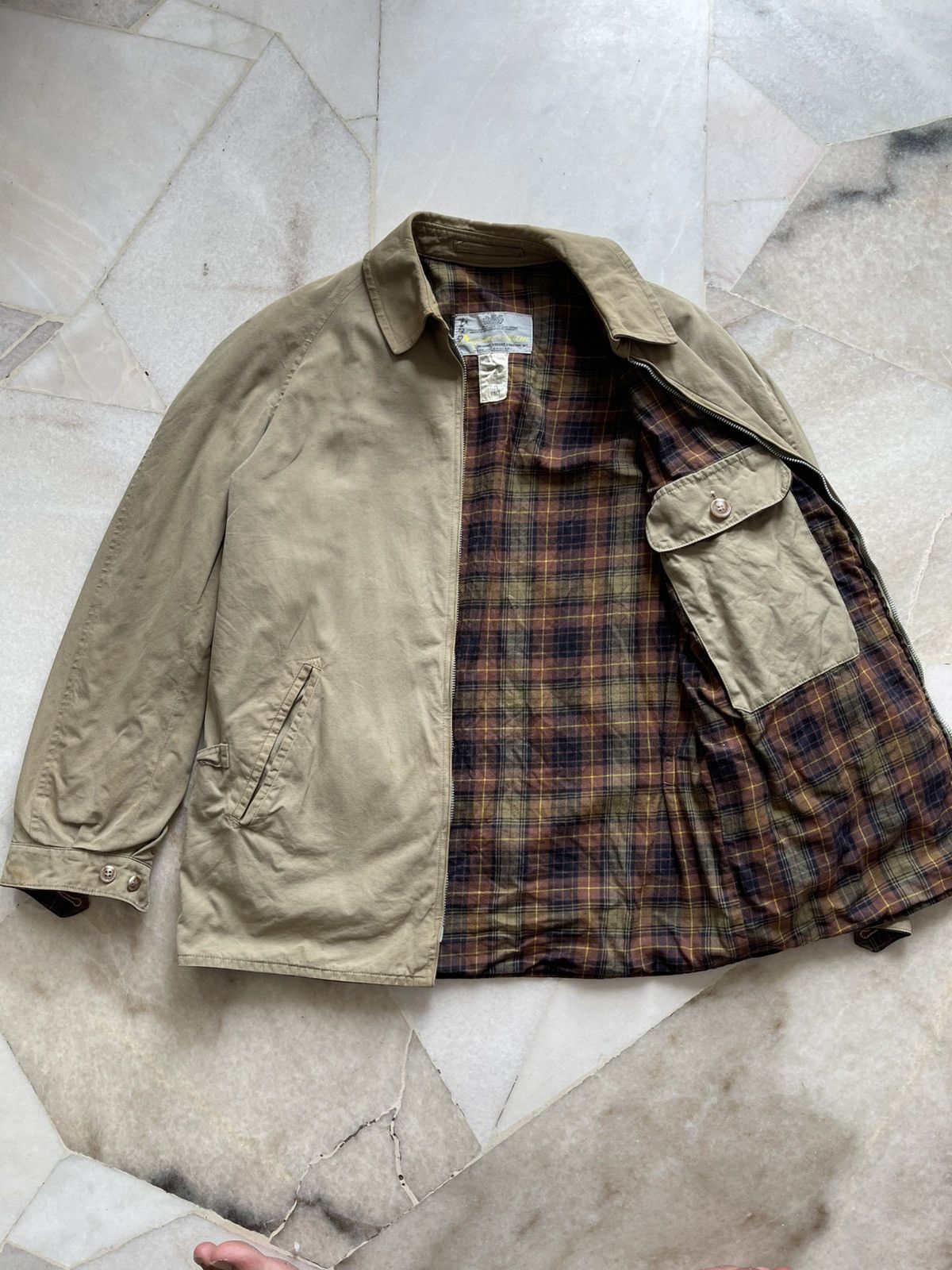 Aquascutum Rare 60s Aquascutum Zipper Jacket With One Back Pocket Size US S / EU 44-46 / 1 - 9 Thumbnail