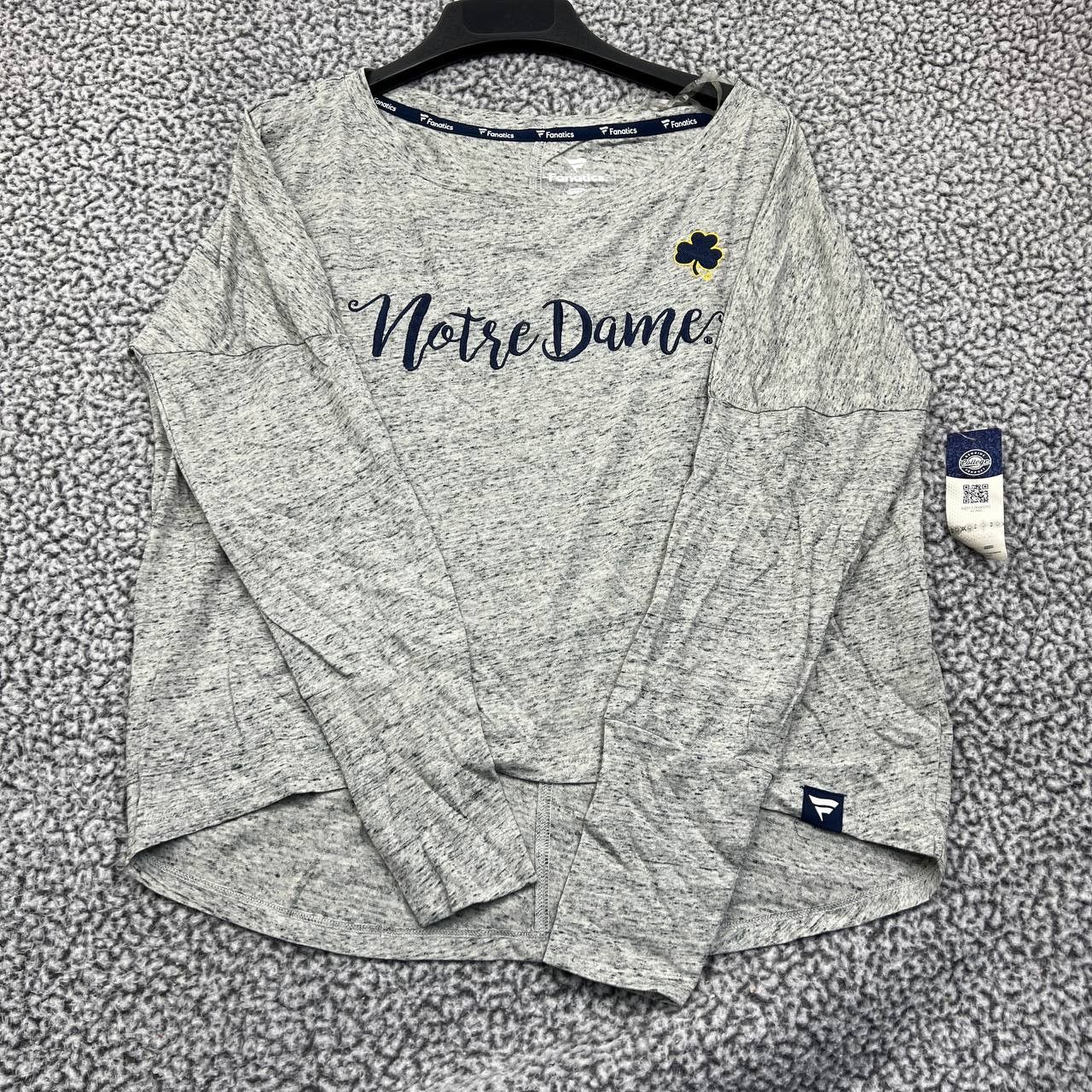 Other Notre Dame Fighting Irish Shirt Women Gray Fanatics New M Size M / US 6-8 / IT 42-44 - 1 Thumbnail
