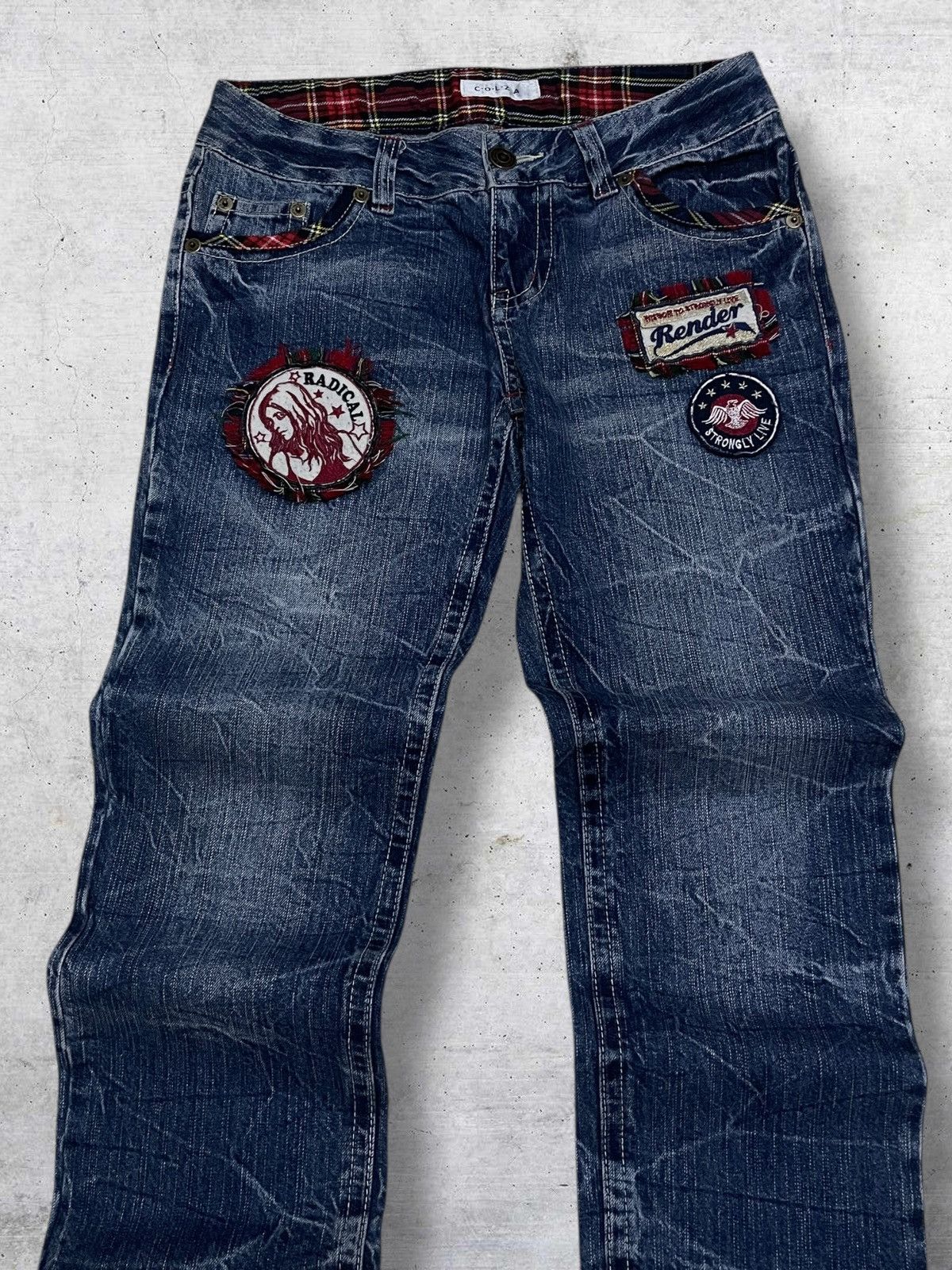 Hysteric Glamour COLZA RADICAL JAPAN DESIGNER PUNK GIRL HYSTERIC PATCH DENIM Size US 30 / EU 46 - 5 Thumbnail