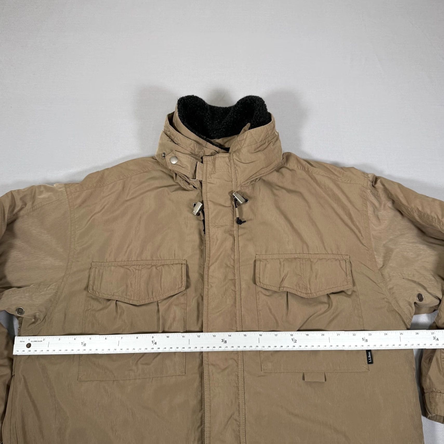 Vintage VINTAGE LL Bean Jacket Mens Large Brown Chore Barn Coat Parka Primaloft Zip Up Outdoor Size US L / EU 52-54 / 3 - 7 Thumbnail
