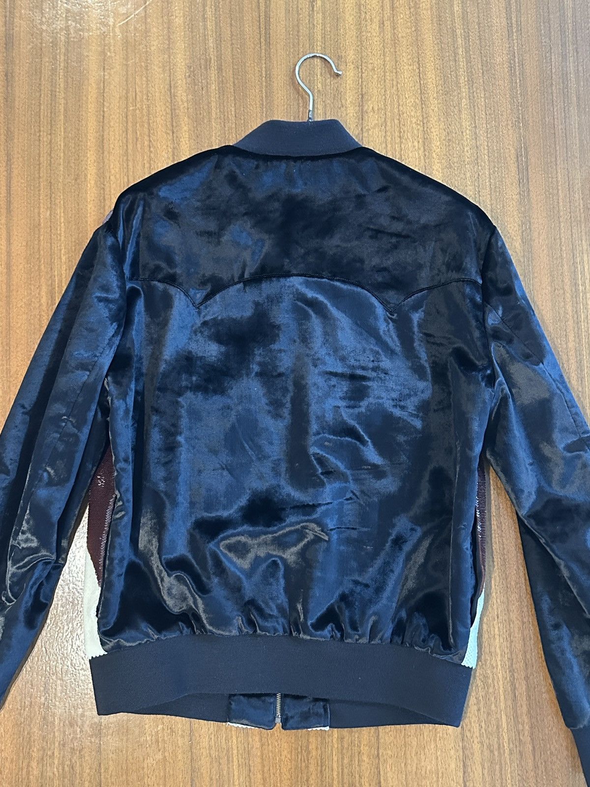 Hedi Slimane Saint Laurent Sequin Star Velvet Bomber Jacket Hedi Slimane Size US M / EU 48-50 / 2 - 8 Thumbnail