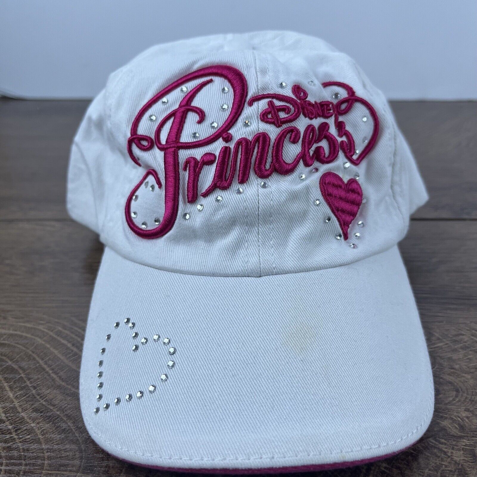 Disney Disney Princess Hat White Cap Hat Adjustable Hat White Adult Size ONE SIZE - 2 Thumbnail