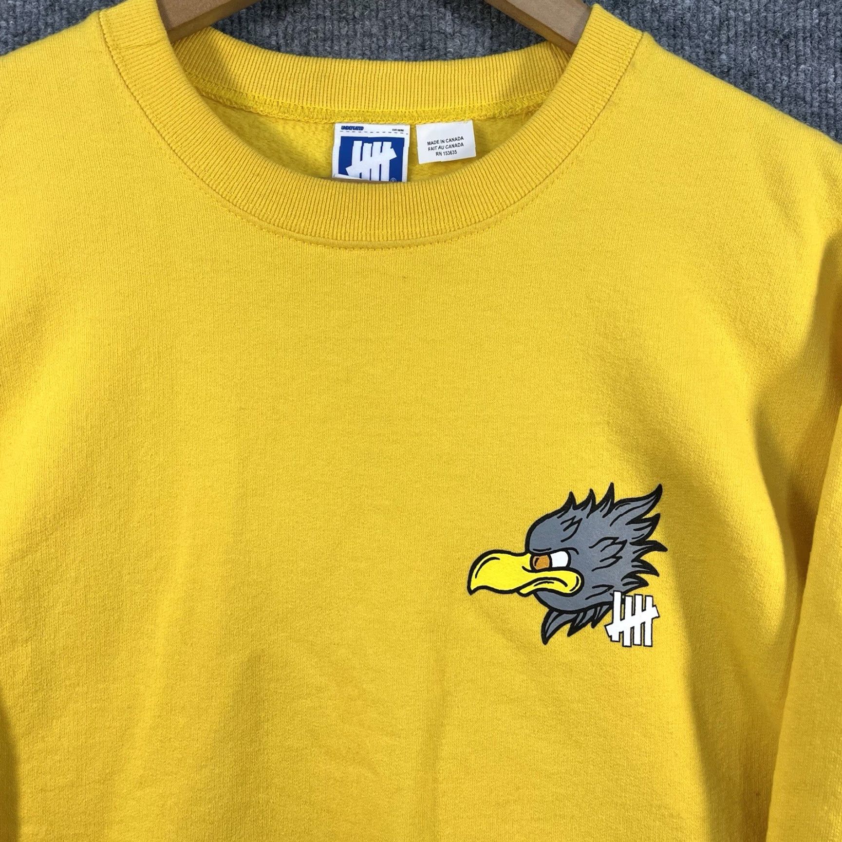 Undefeated VINTAGE UNDEFEATED BIRD BIRDS Mens Large Yellow Crewneck Sweatshirt Streetwear UNDFTD Size US L / EU 52-54 / 3 - 4 Thumbnail