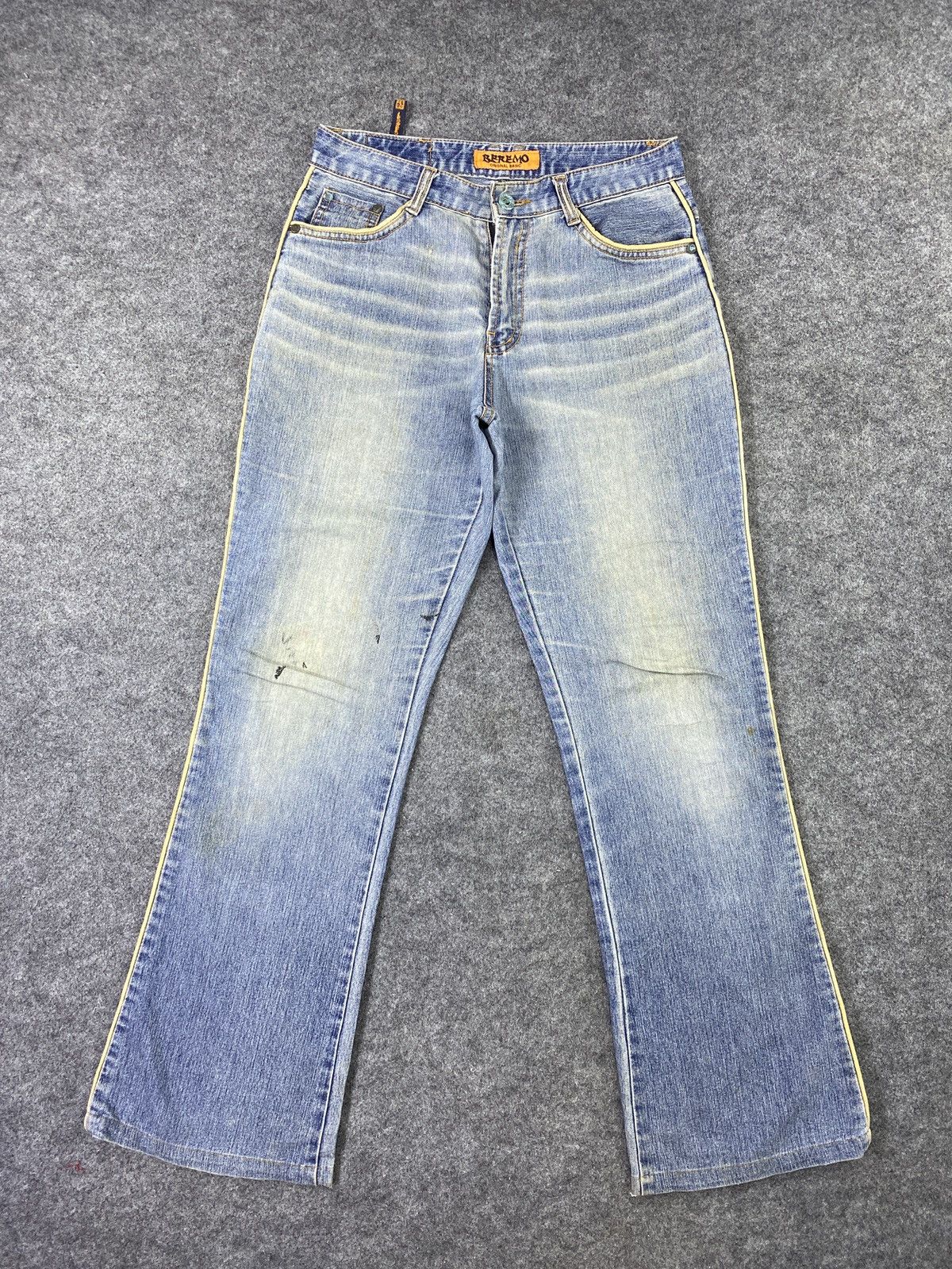 Japanese Brand × Jean Beremo Blue Wash Flare Jeans - J992 Size 29" - 1 Thumbnail