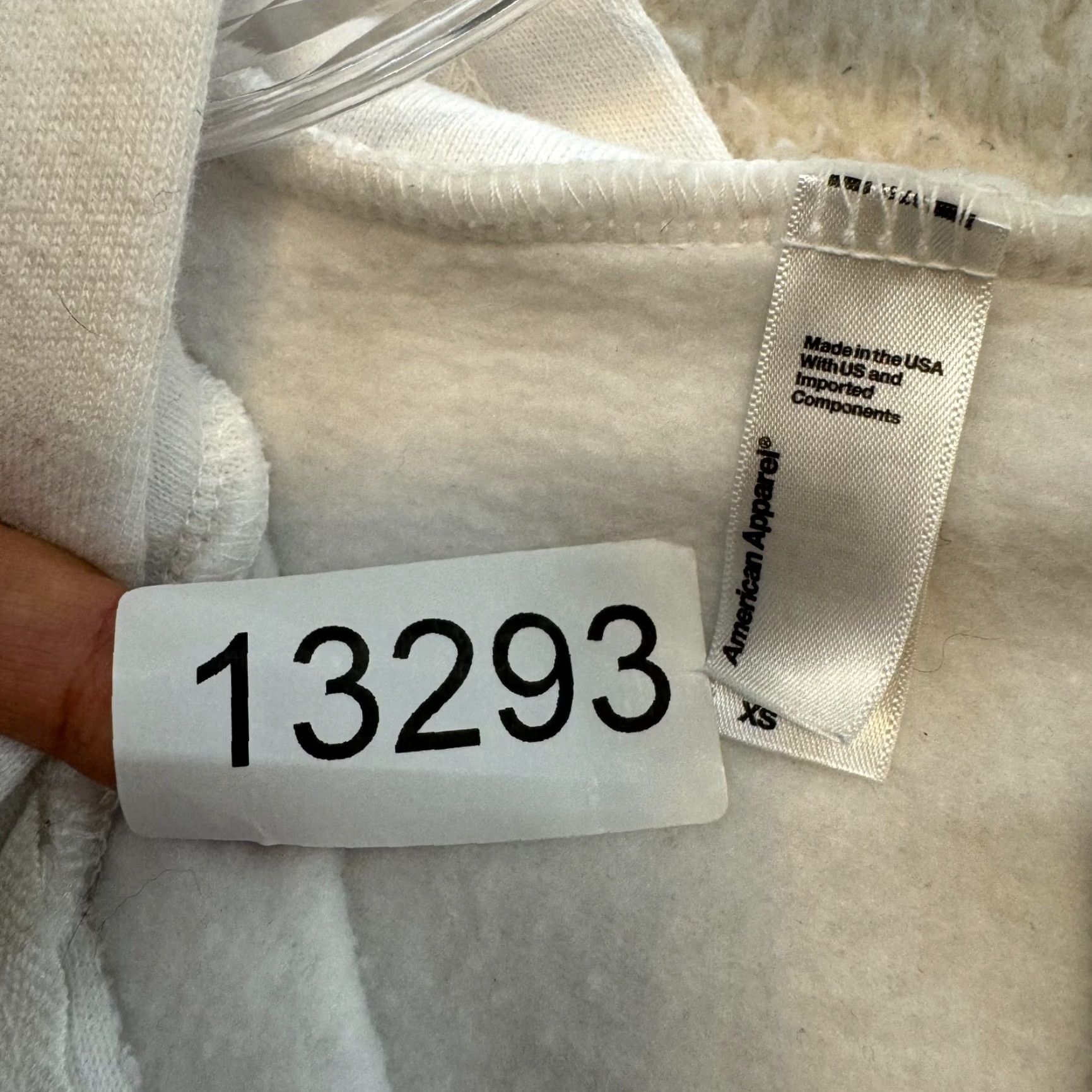 American Apparel VINTAGE American Apparel White Cropped Hoodie XS S Small Full Zip Size XS / US 0-2 / IT 36-38 - 7 Thumbnail