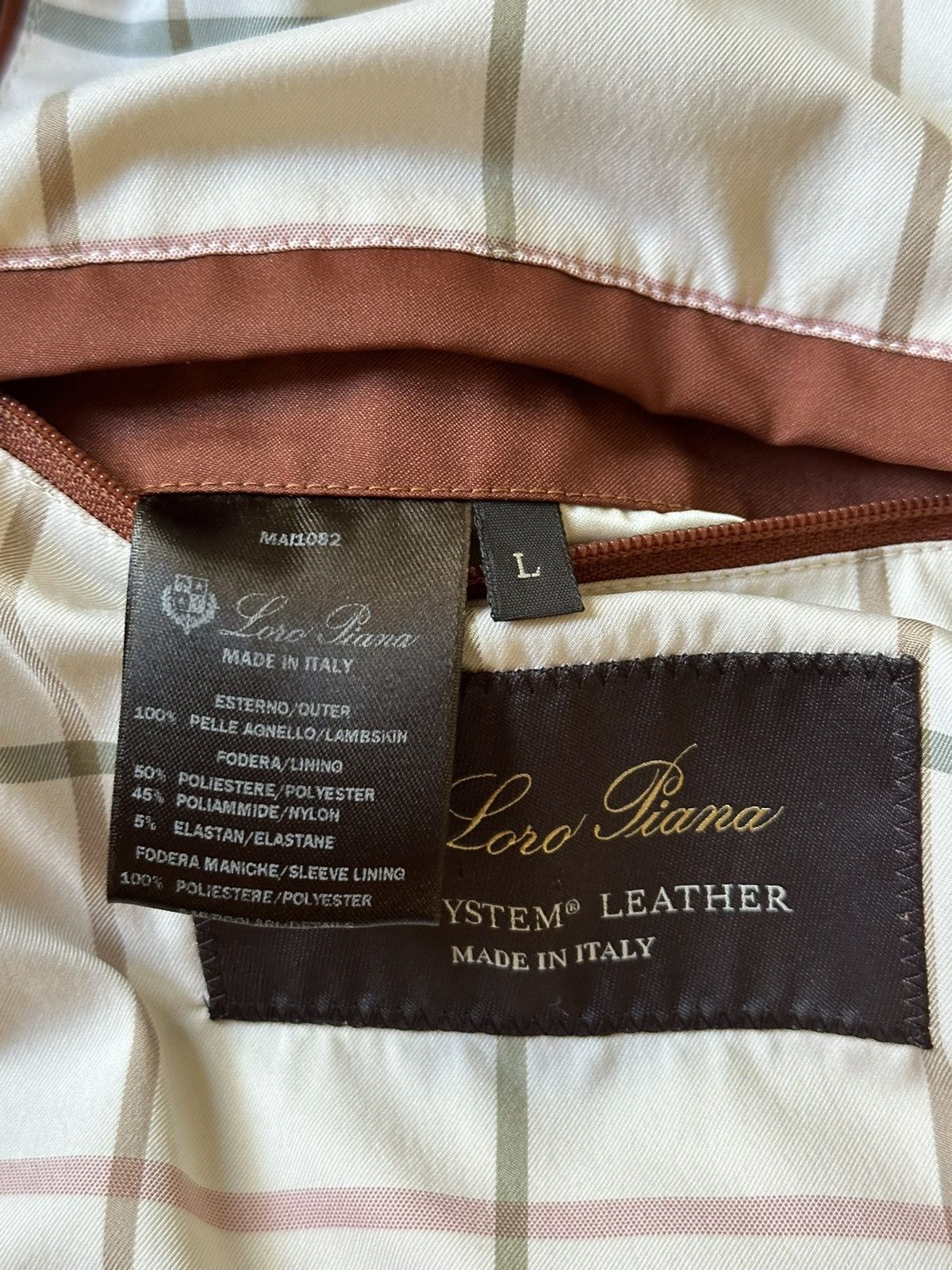 Loro Piana Loro Piana Ivy Rain System Leather Bomber Jacket Storm Blue Size US L / EU 52-54 / 3 - 5 Thumbnail