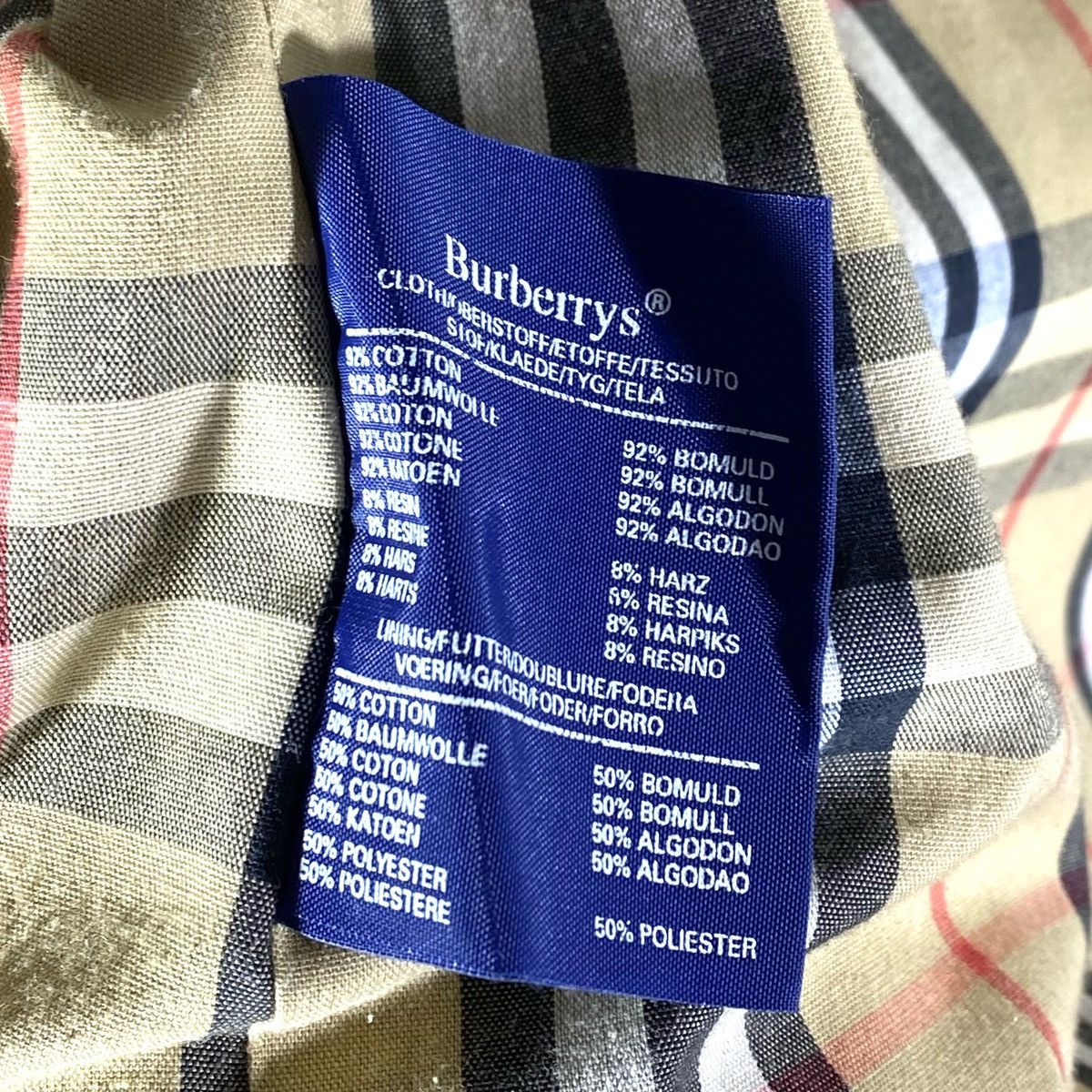 Burberry Trench Coat Court Intérieur Tartan Vintage Burberrys Harrods Size US L / EU 52-54 / 3 - 8 Thumbnail