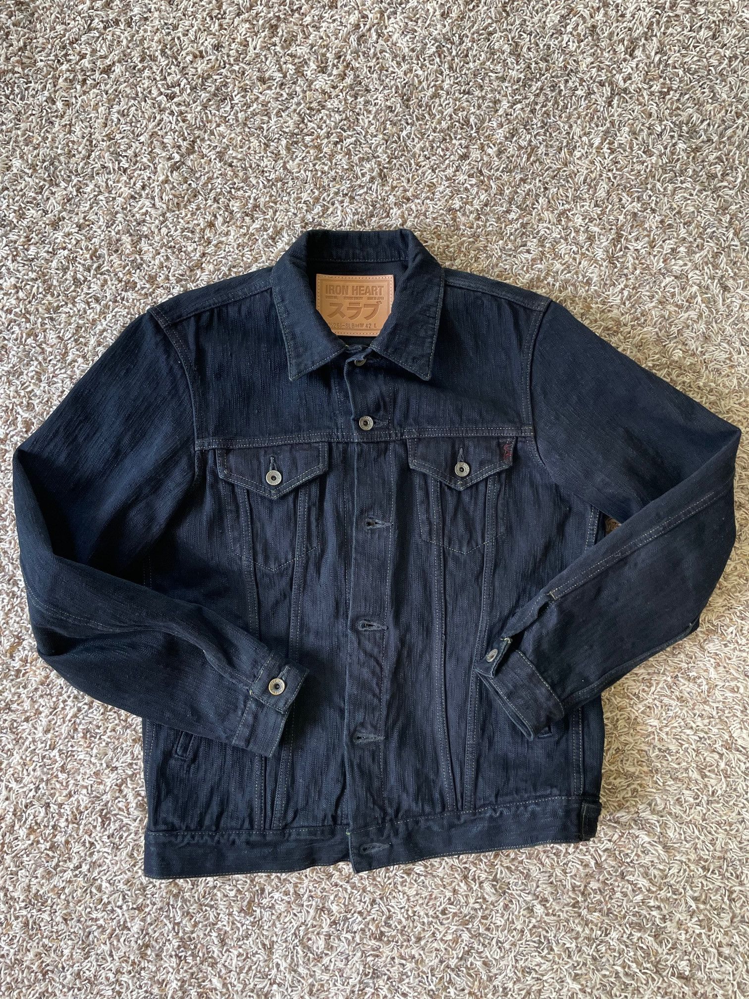 Iron Heart SLUBBY SELVEDGE DENIM TYPE III JACKET | Grailed