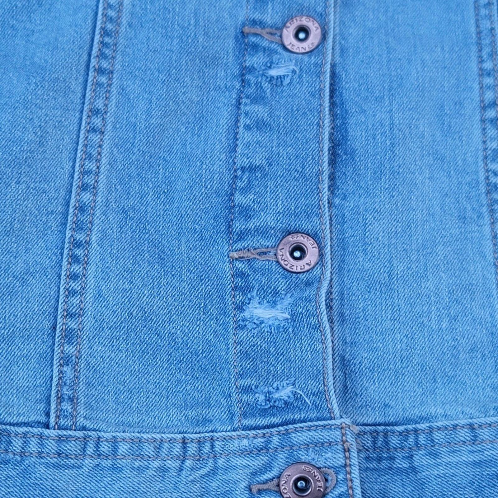 Arizona Jean Co. Arizona Jean Co Distressed Embroidered Roses Denim Jacket Size XL / US 12-14 / IT 48-50 - 8 Thumbnail