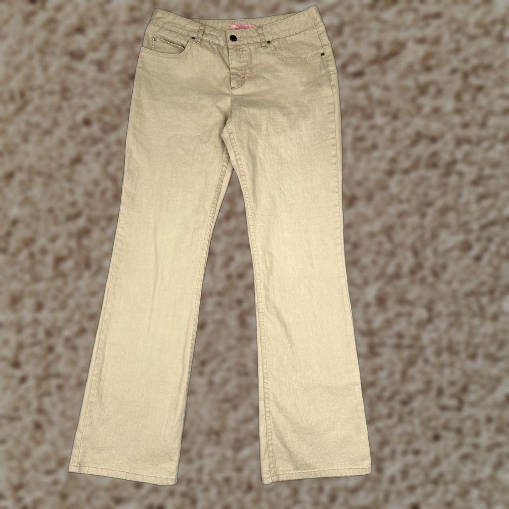 Vintage VINTAGE Gianni Bini Jeans Womens 8 Beige Mid Rise Straight Denim 30x33 Size 30" / US 8 / IT 44 - 1 Thumbnail